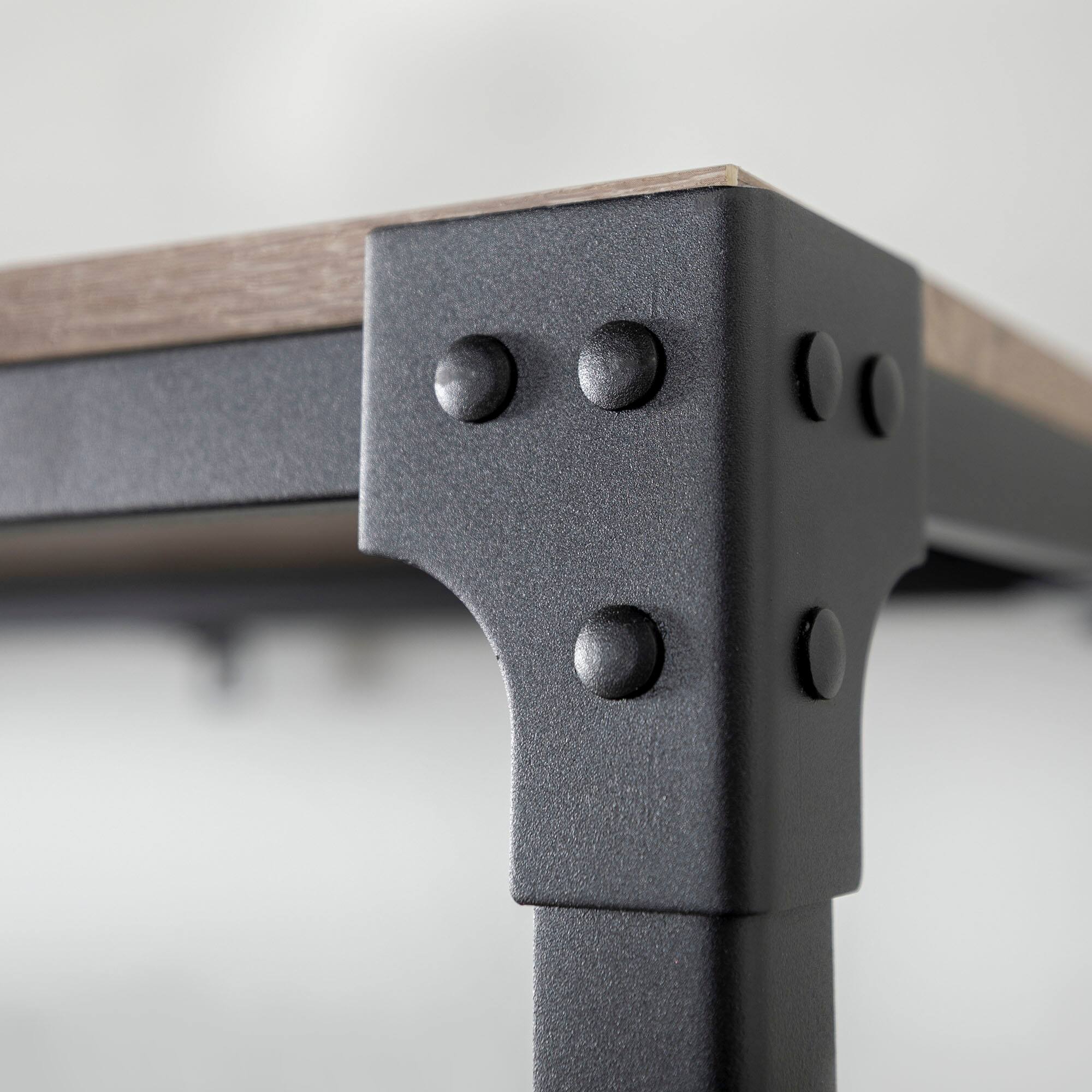 Walker Edison 64" Driftwood Angle Iron Industrial Bookcase