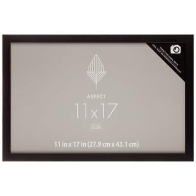 Aspect Black Narrow Frame by Studio Décor®, Size: 11" x 17" | Michaels