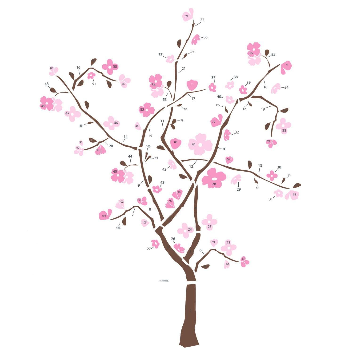 RoomMates Spring Blossom Peel &#x26; Stick Giant Wall Decals