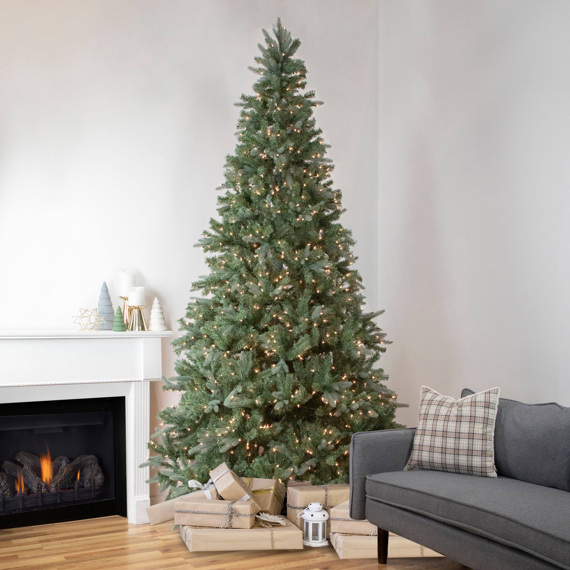 9ft. Pre-Lit Real Touch&#x2122; Granville Fraser Fir Artificial Christmas Tree, Clear Lights
