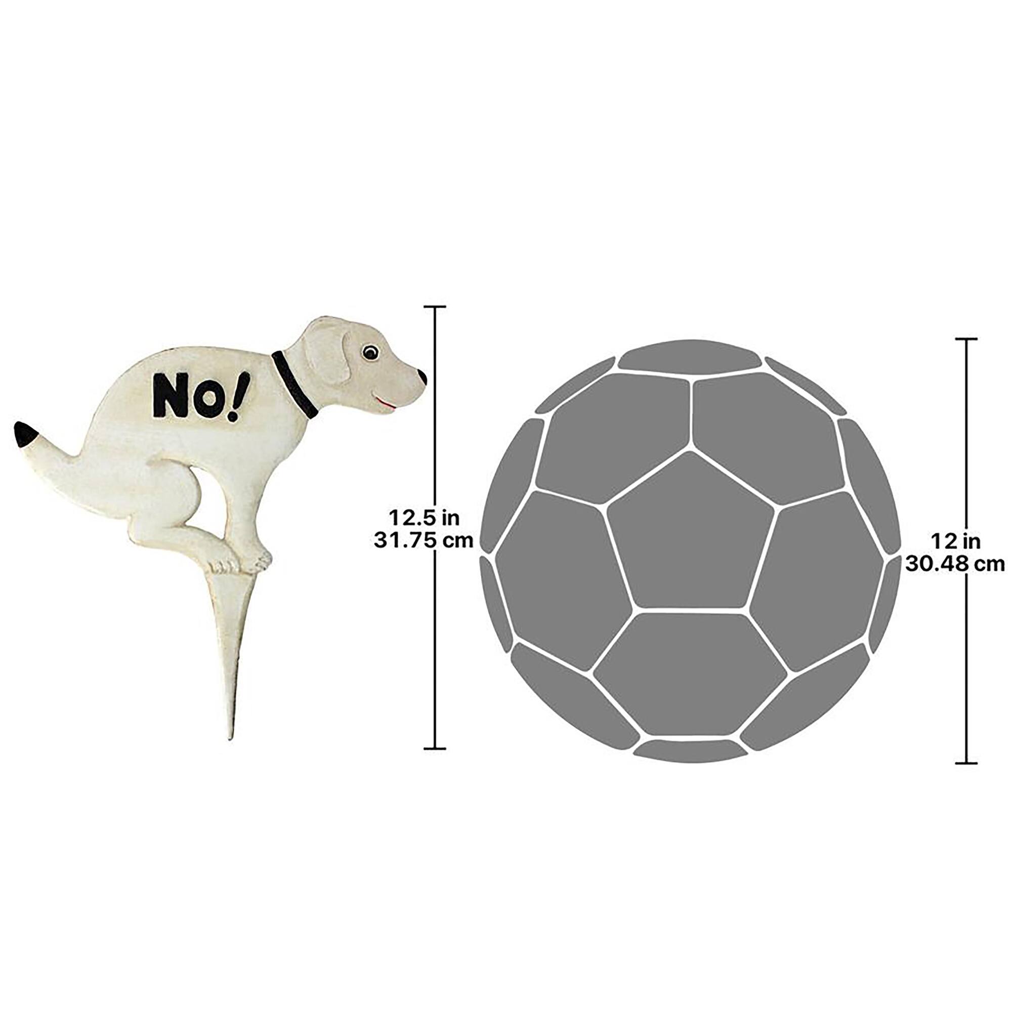 Design Toscano 13" No Pausing Pooch Lawn Stake Sign