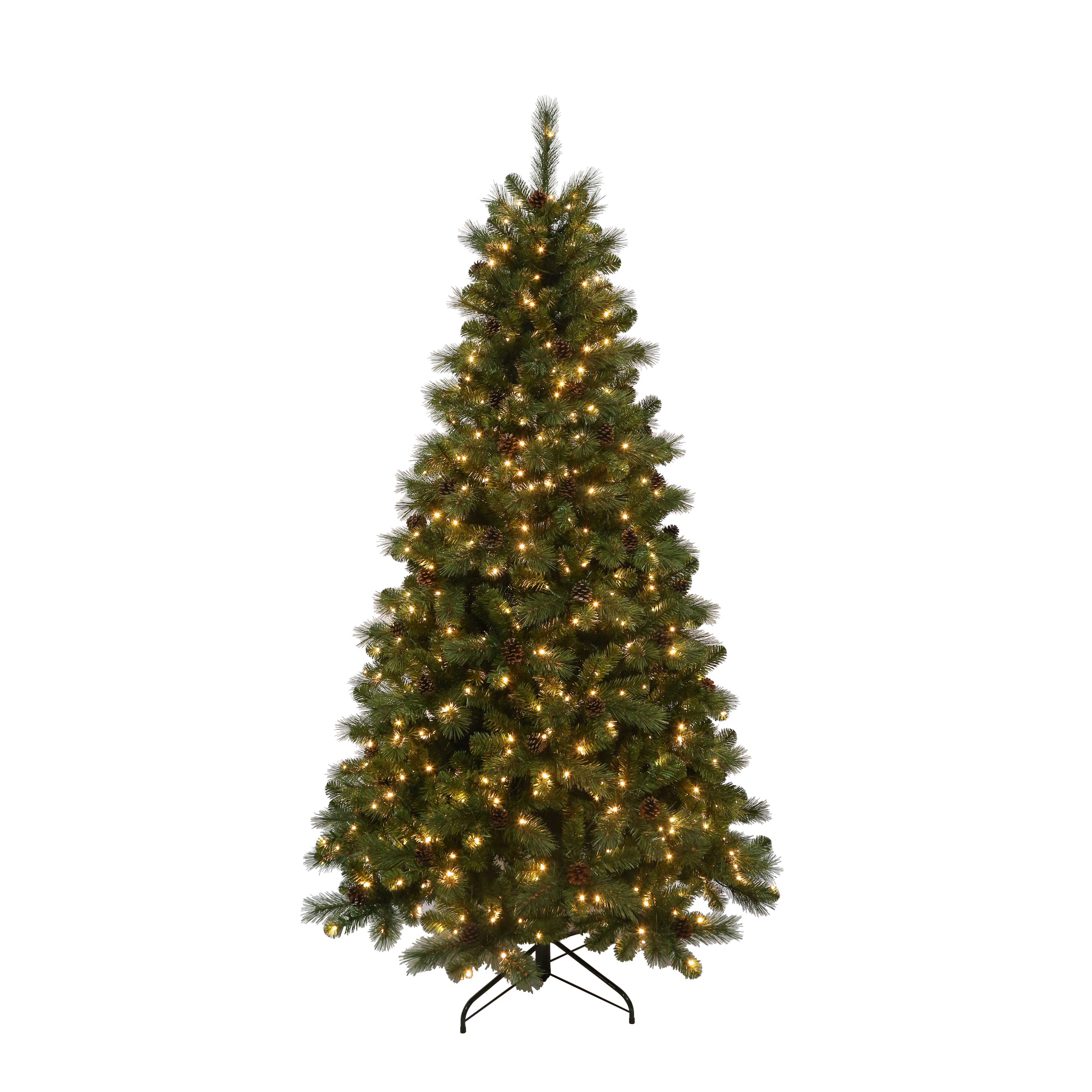 7.5ft. Pre-Lit Wimberley Pine Artificial Christmas Tree, Warm White Mini LED Lights by Ashland&#xAE;