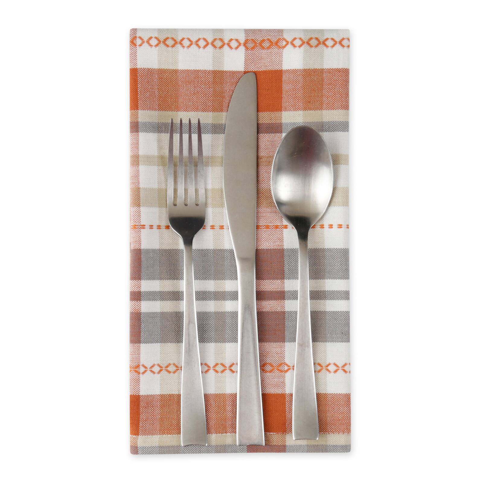 DII® Autumn Afternoon Plaid Dinner Napkins, 6ct.