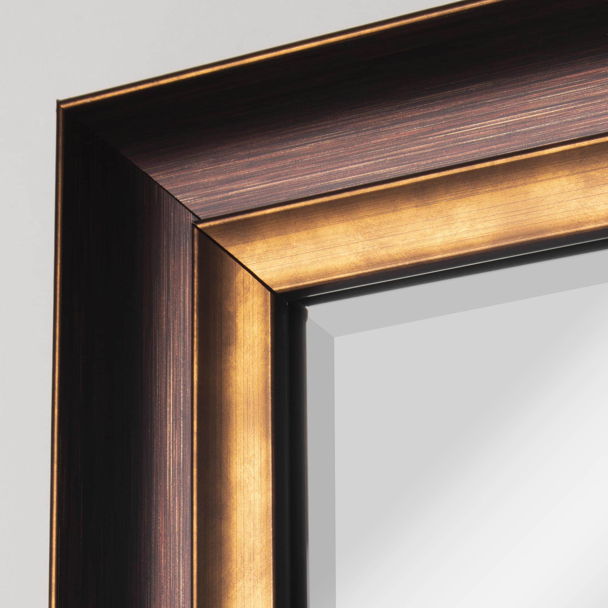 Head West 27.5" Bronze & Copper Oil-Rubbed Framed Wall Mirror