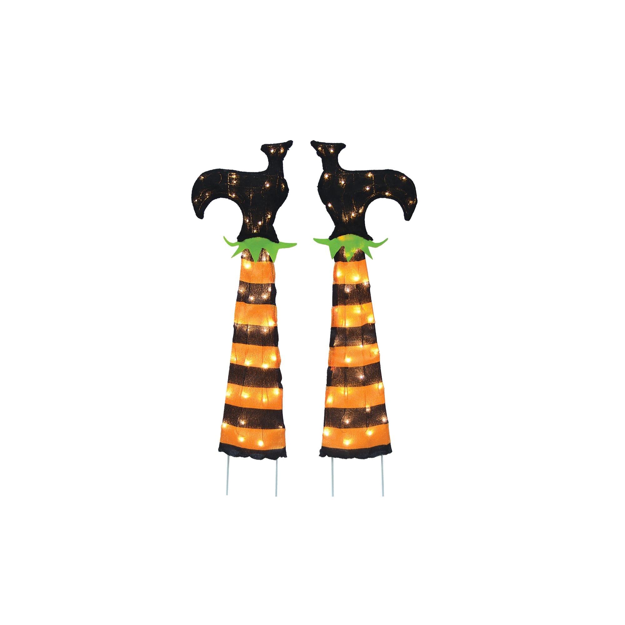 3ft. LED Spooky Town Upside Down Witch Legs