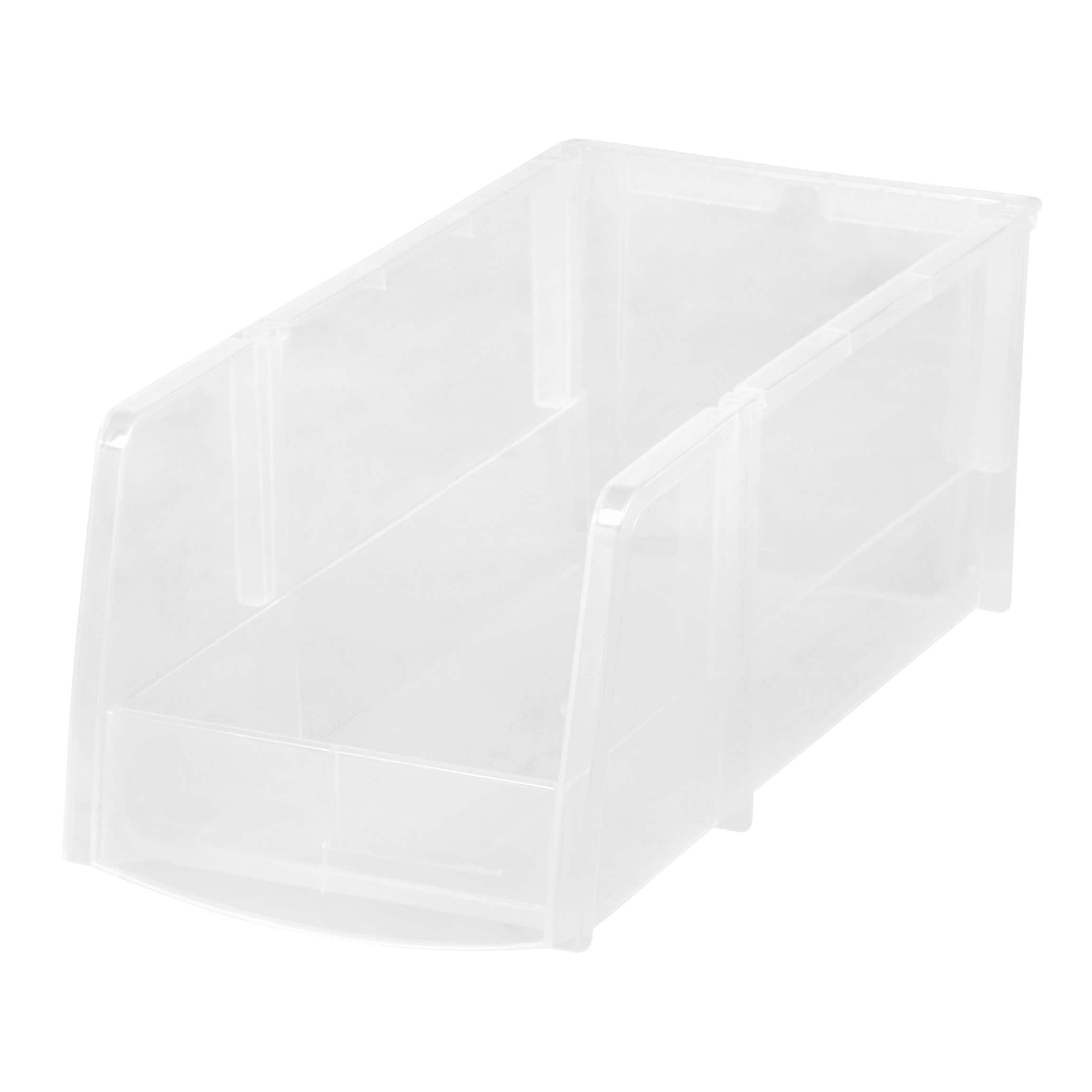 IRIS Large Clear Plastic Stacking Bin
