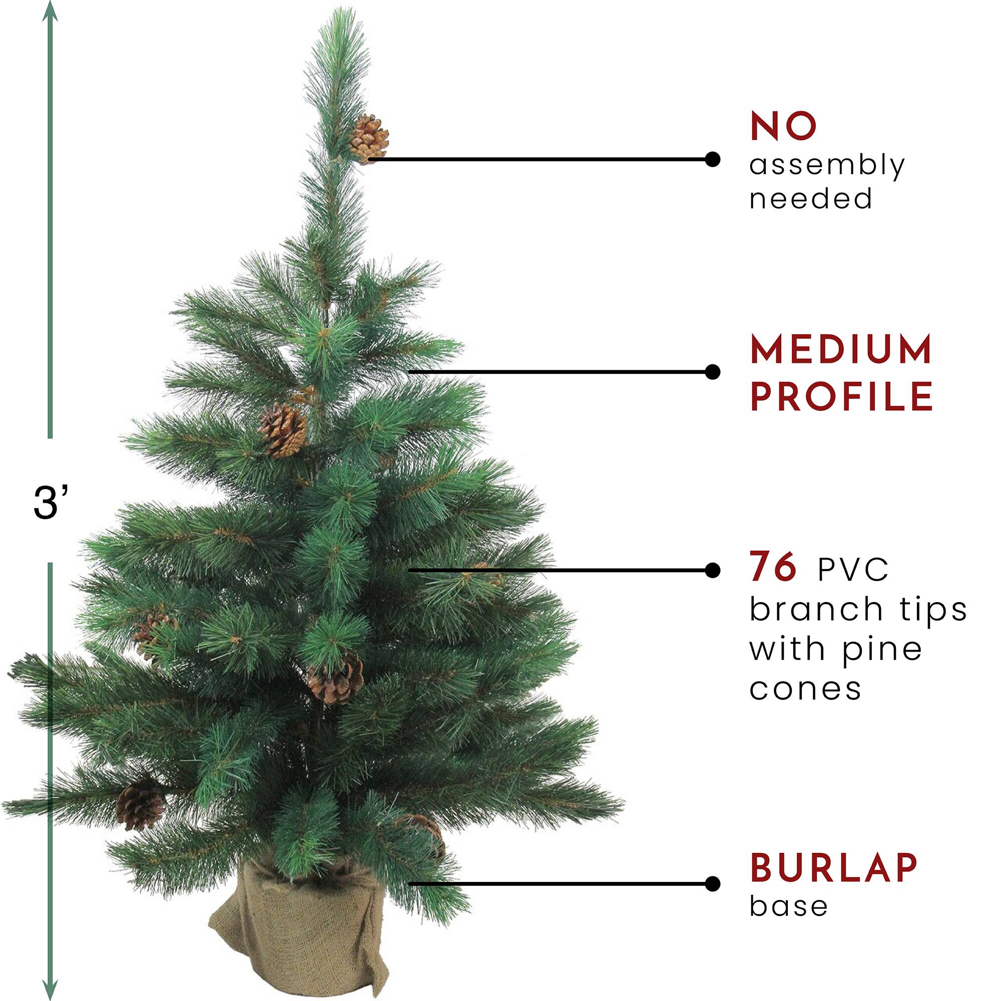 3ft. Unlit Royal Oregon Pine Artificial Christmas Tree