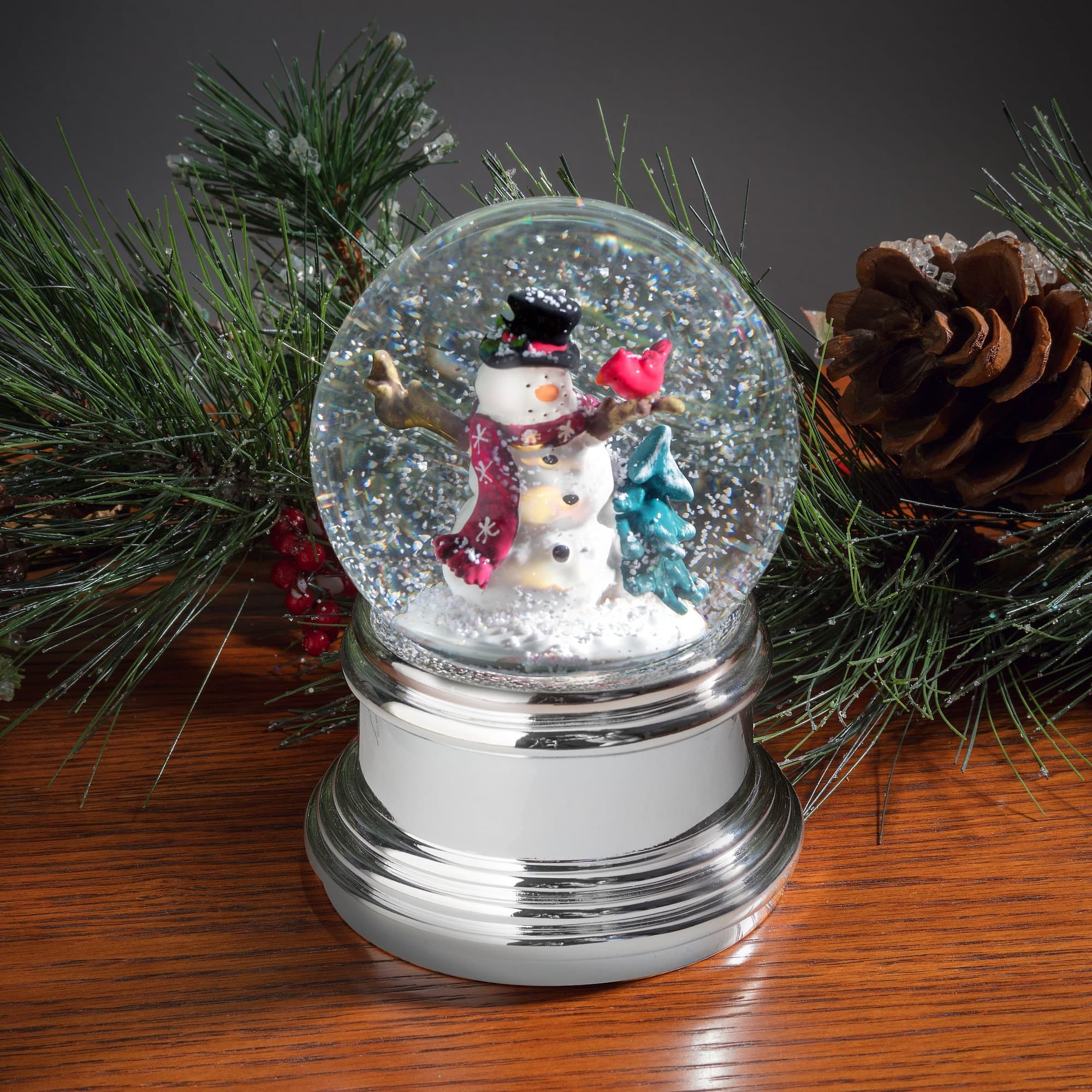 Haute Decor Snowburst™ Animated Snowman Christmas Snow Globe