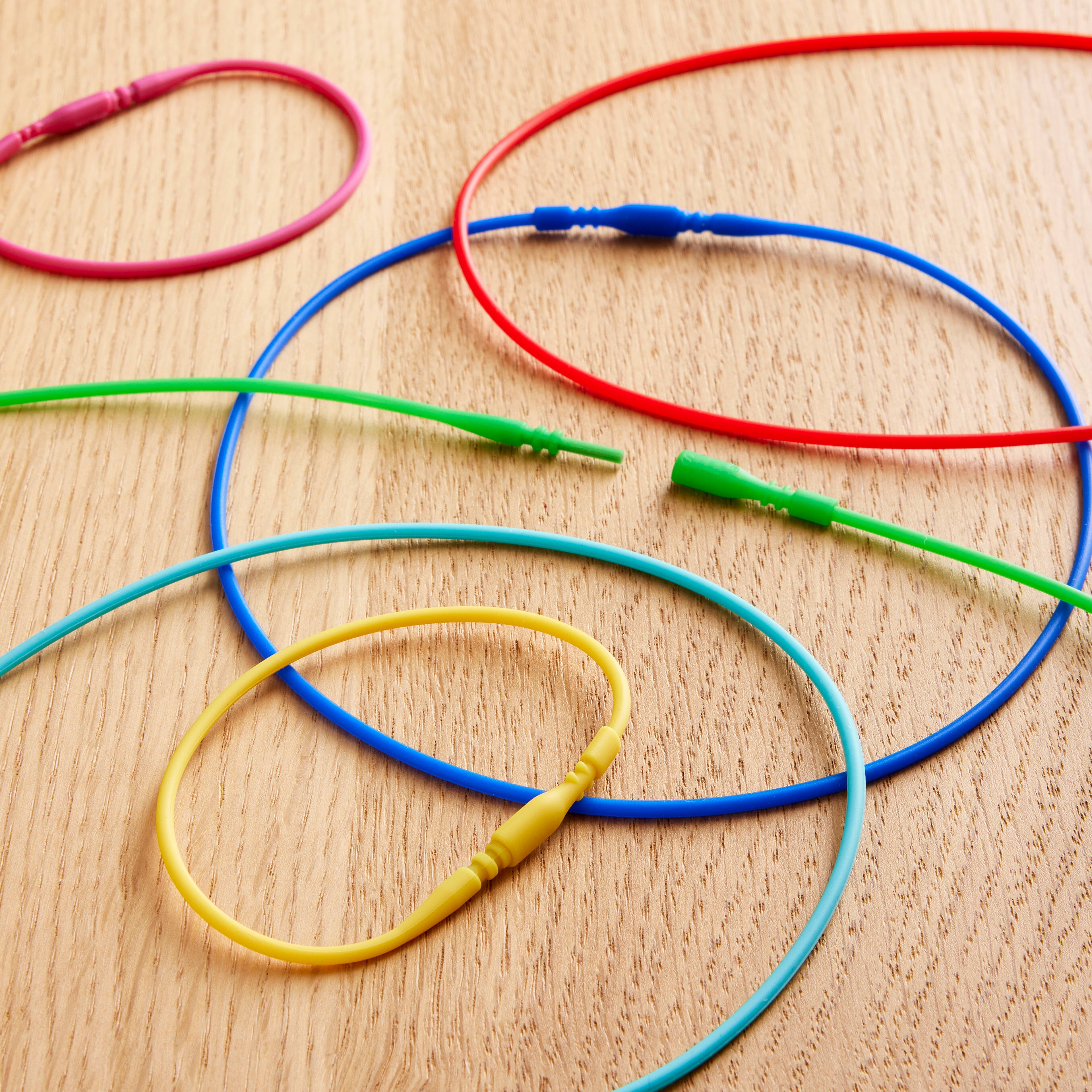 12 Packs: 12 ct. (144 total) Primary Mix Silicone Bracelets & Necklaces by Creatology™