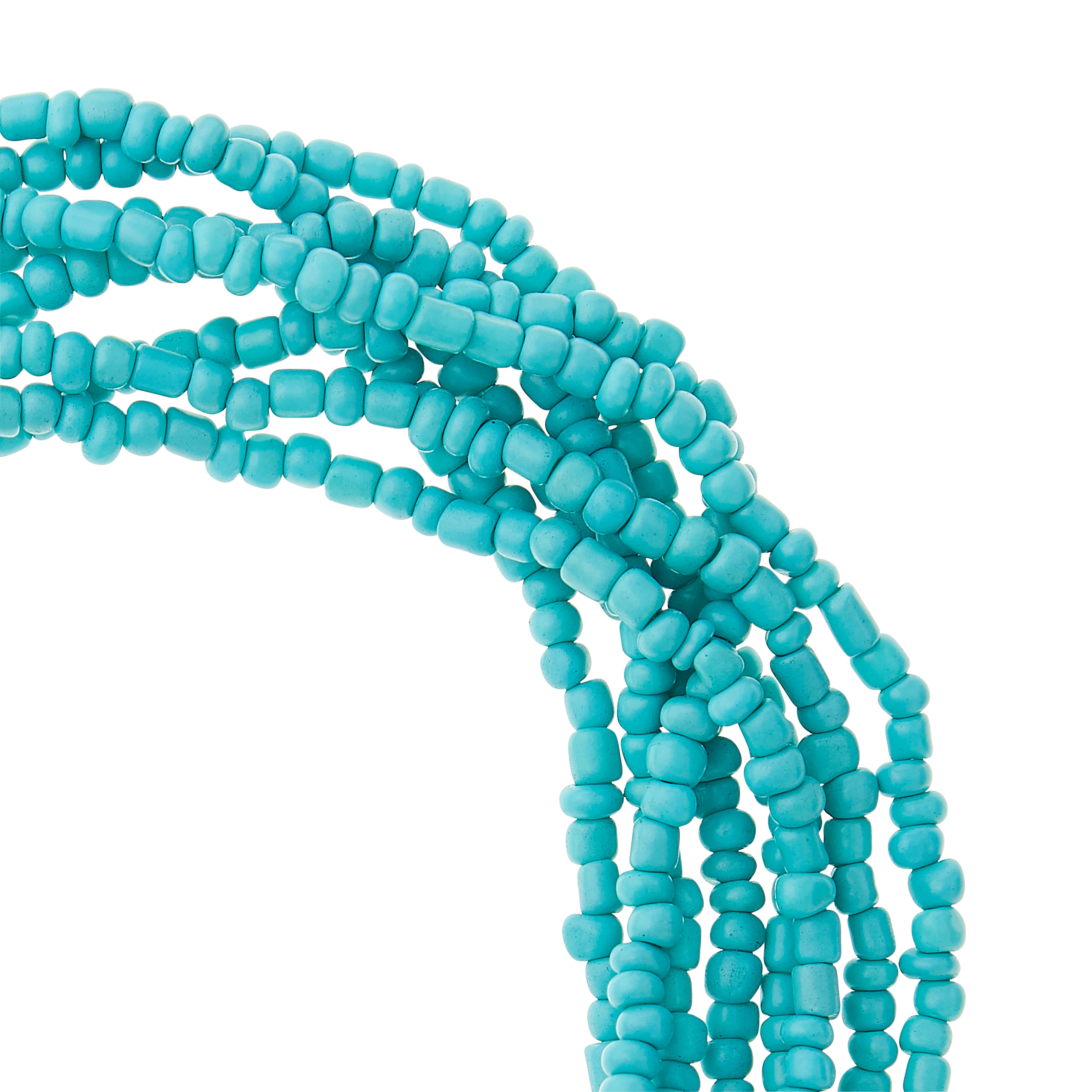 Turquoise Glass Beaded Chain By Yard, 18K Gold Chain for Jewelry Making,  Seed Beaded Chain, Bulk Wholesale, 2mm, CH186 - BeadsCreation4u
