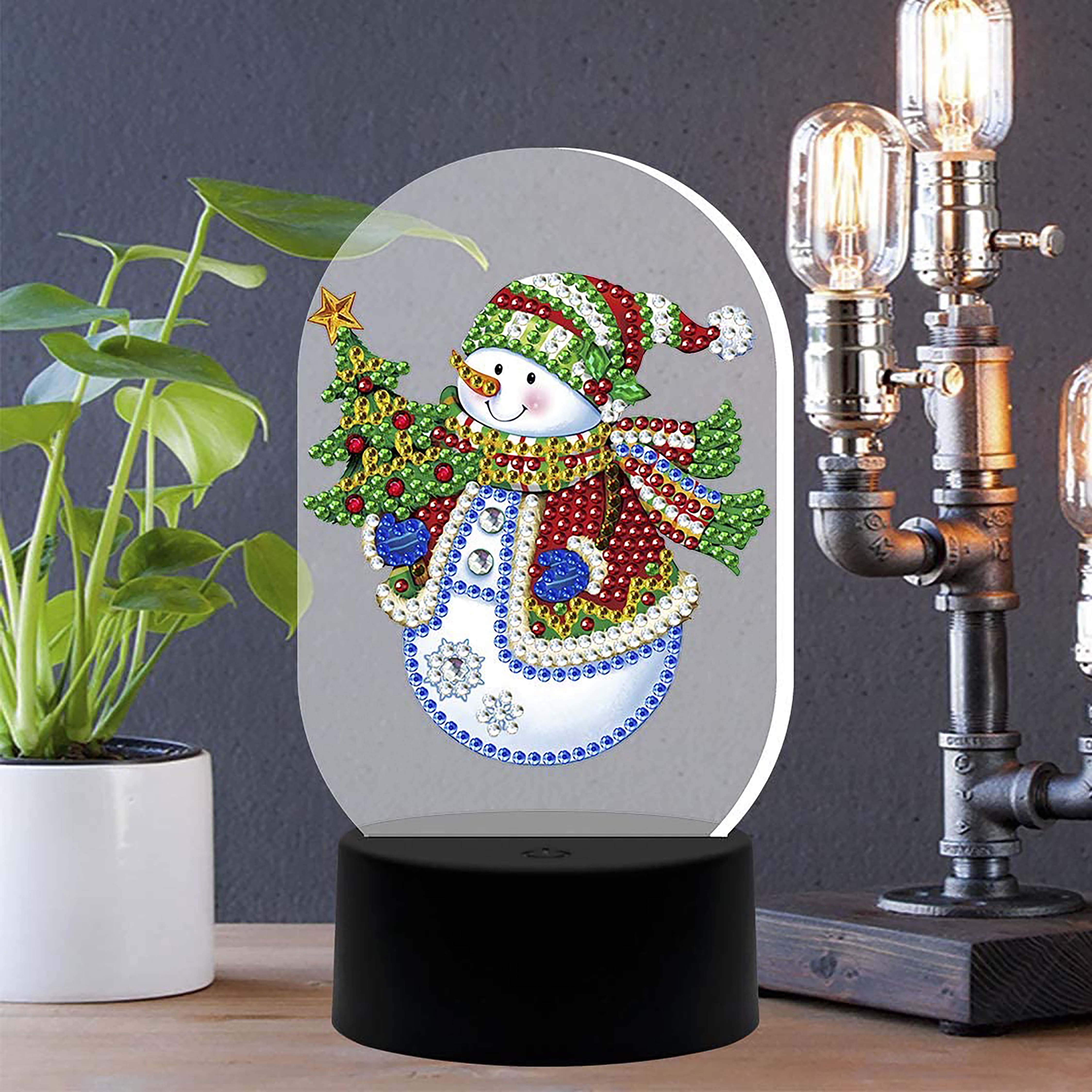 Sparkly Selections Snowman Lamp Diamond Art Kit
