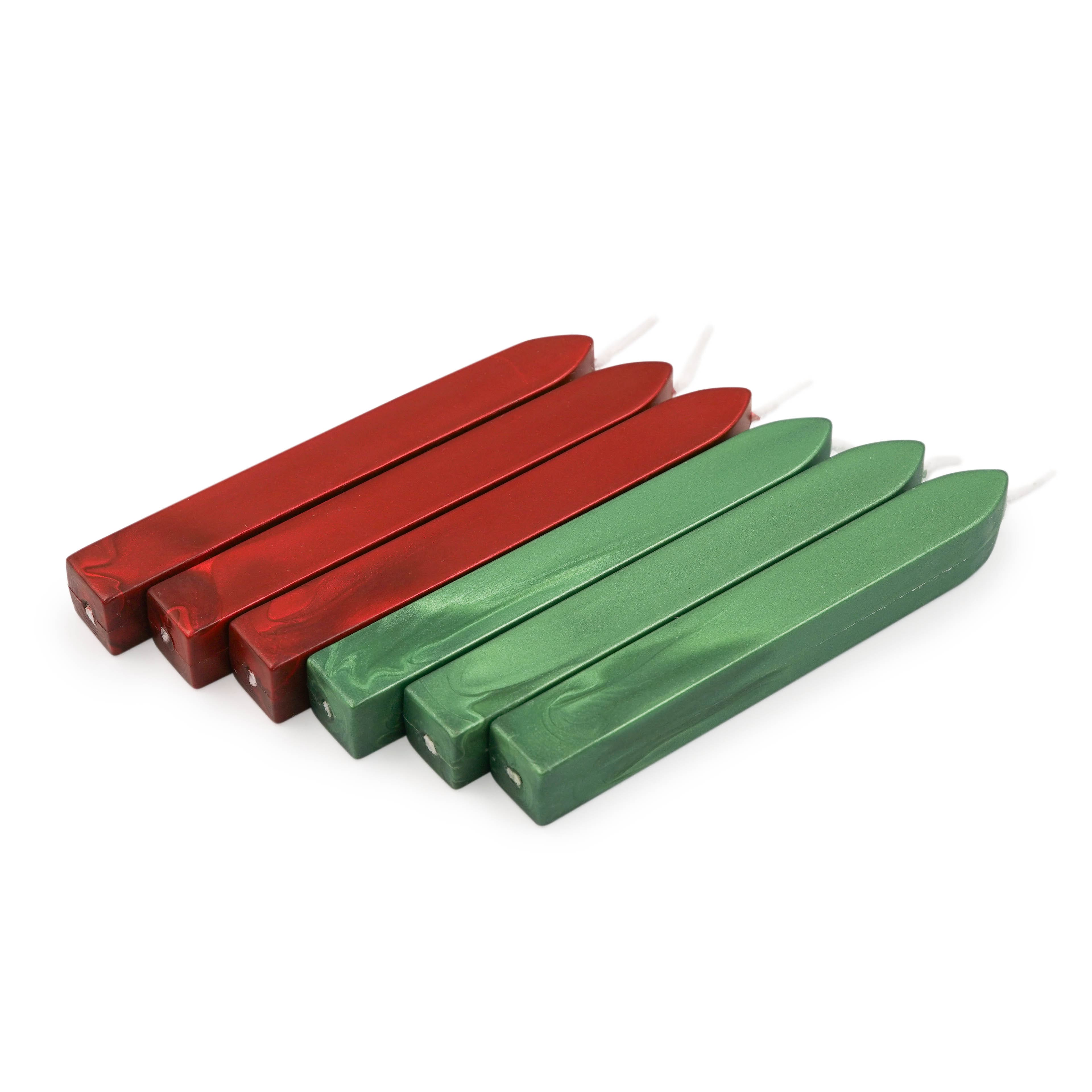 Red &#x26; Green Sealing Wax Stick Set by Recollections&#x2122;