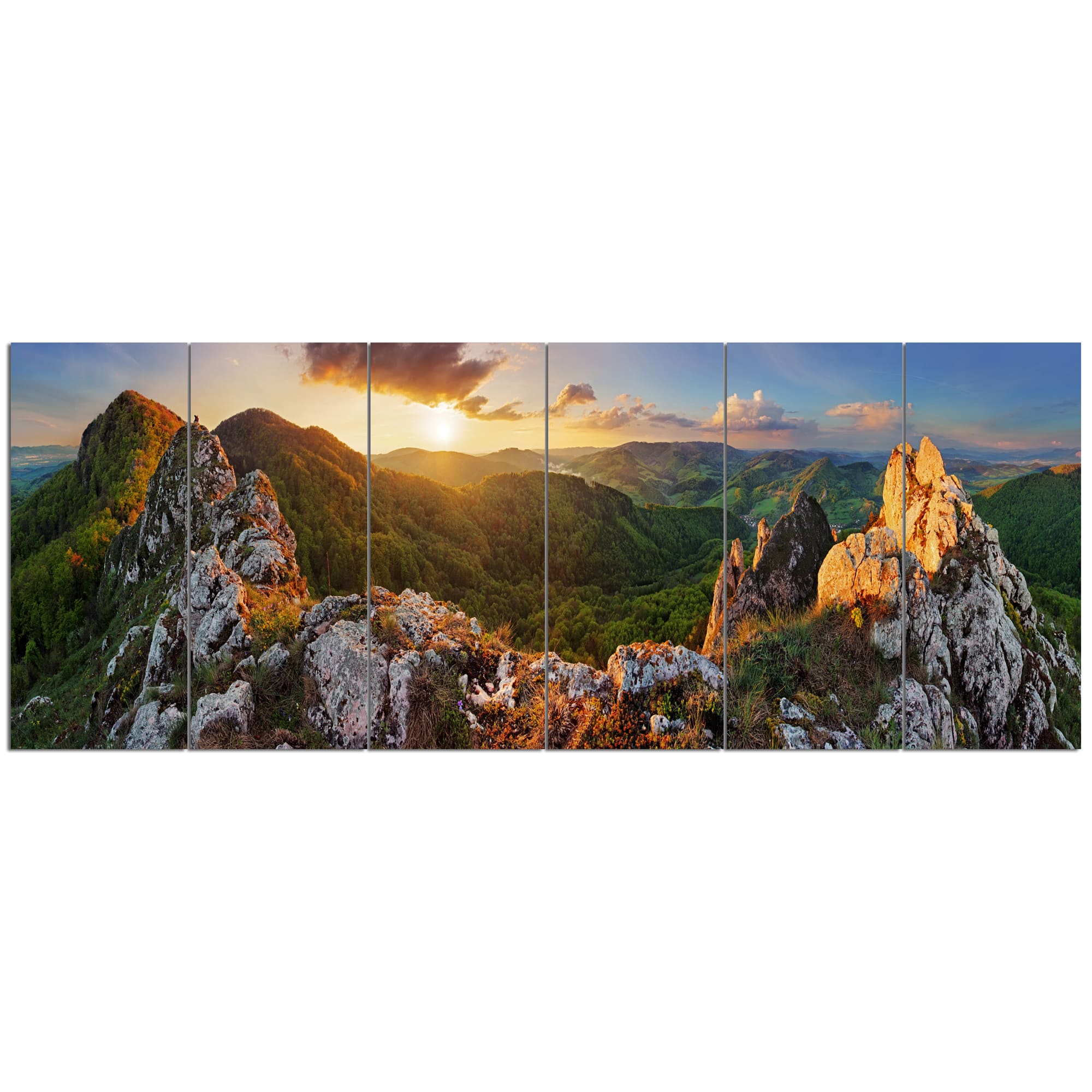 Designart - Panorama Mountains Slovakia - Landscape Canvas Art Print