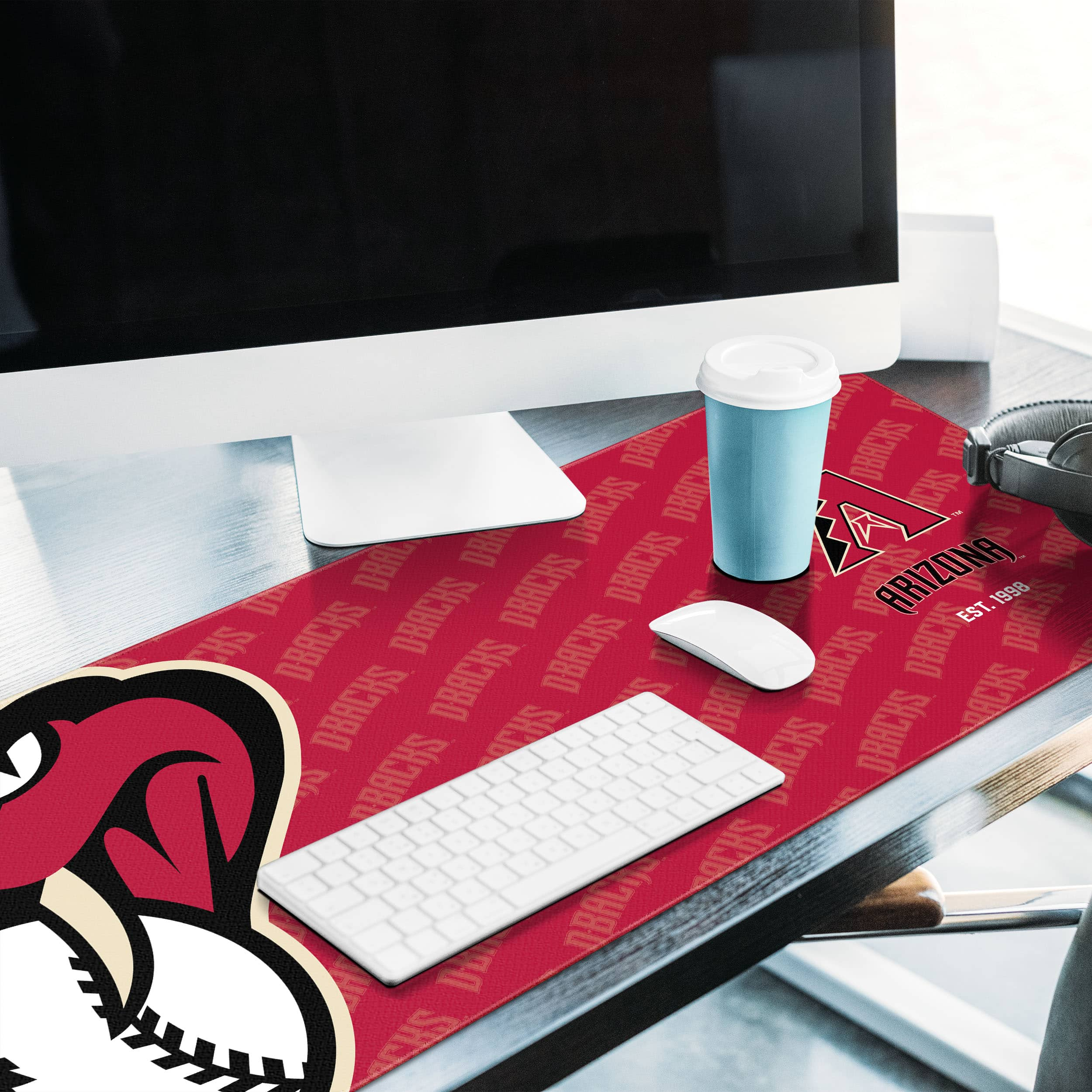 Officially Licensed MLB Logo Series Desk Pad - Washington Nationals