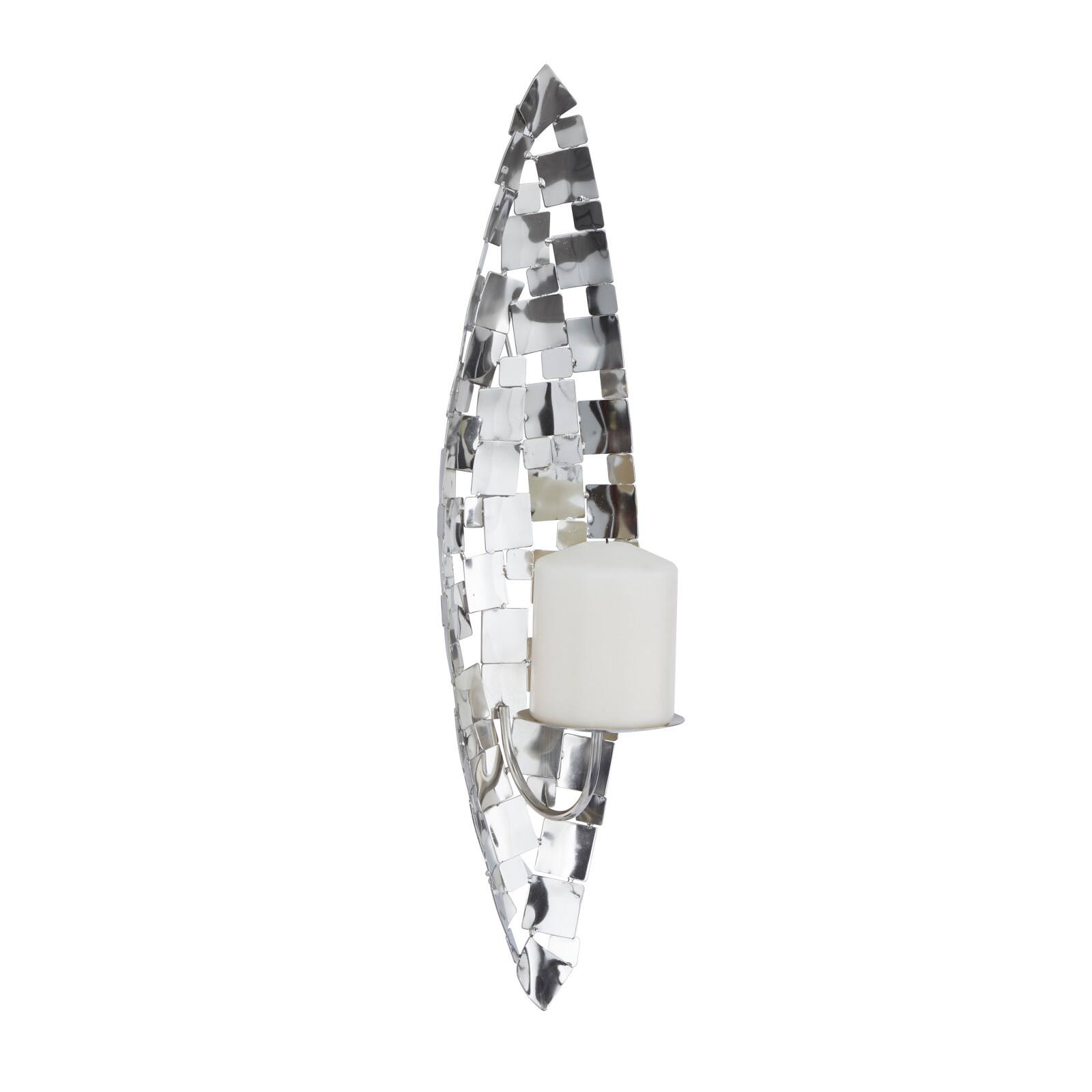 20&#x22; Silver Contemporary Wall Sconce