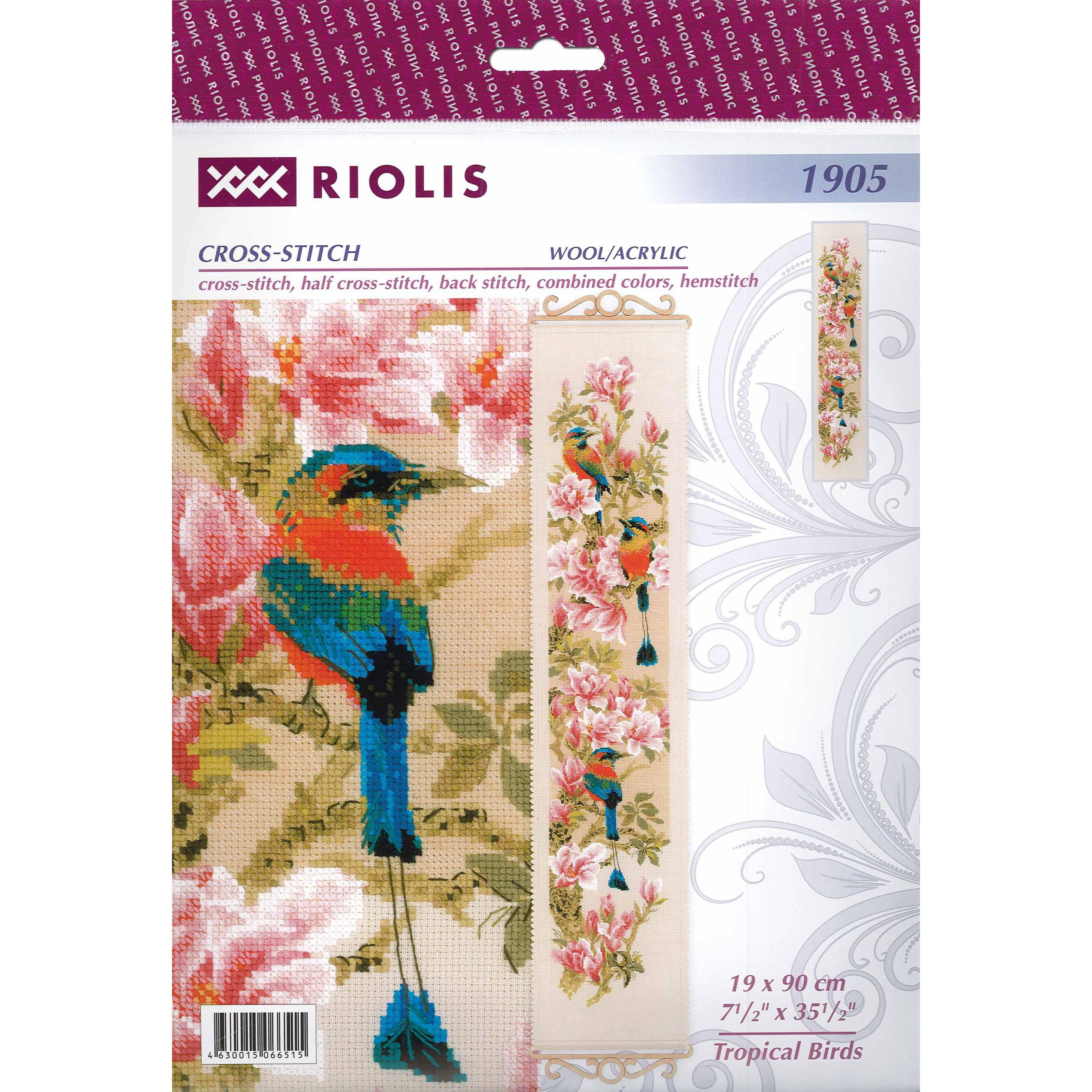 RIOLIS Tropical Birds Cross Stitch Kit