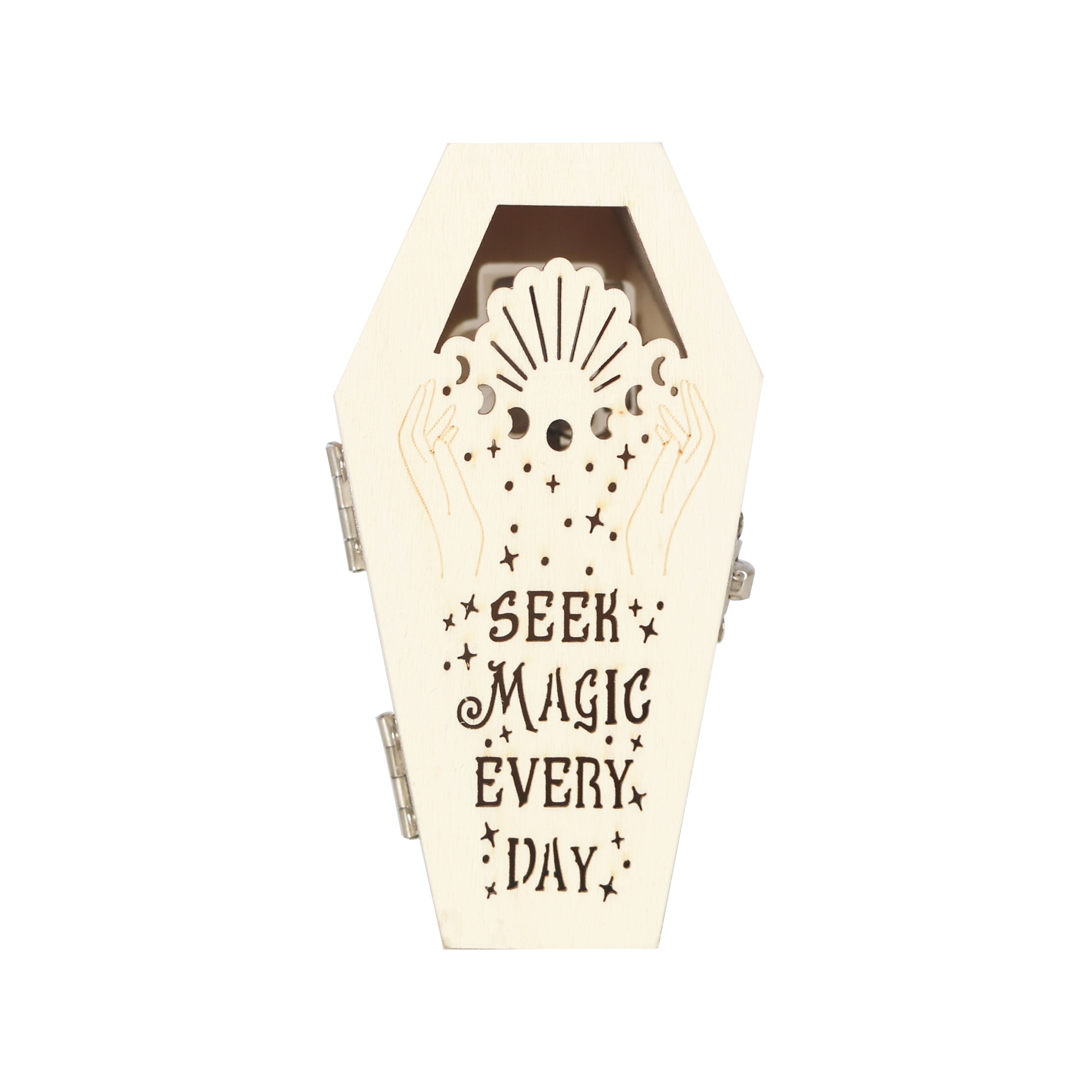 Mini Magic Every Day Coffin DIY LED Wood Décor by Make Market®