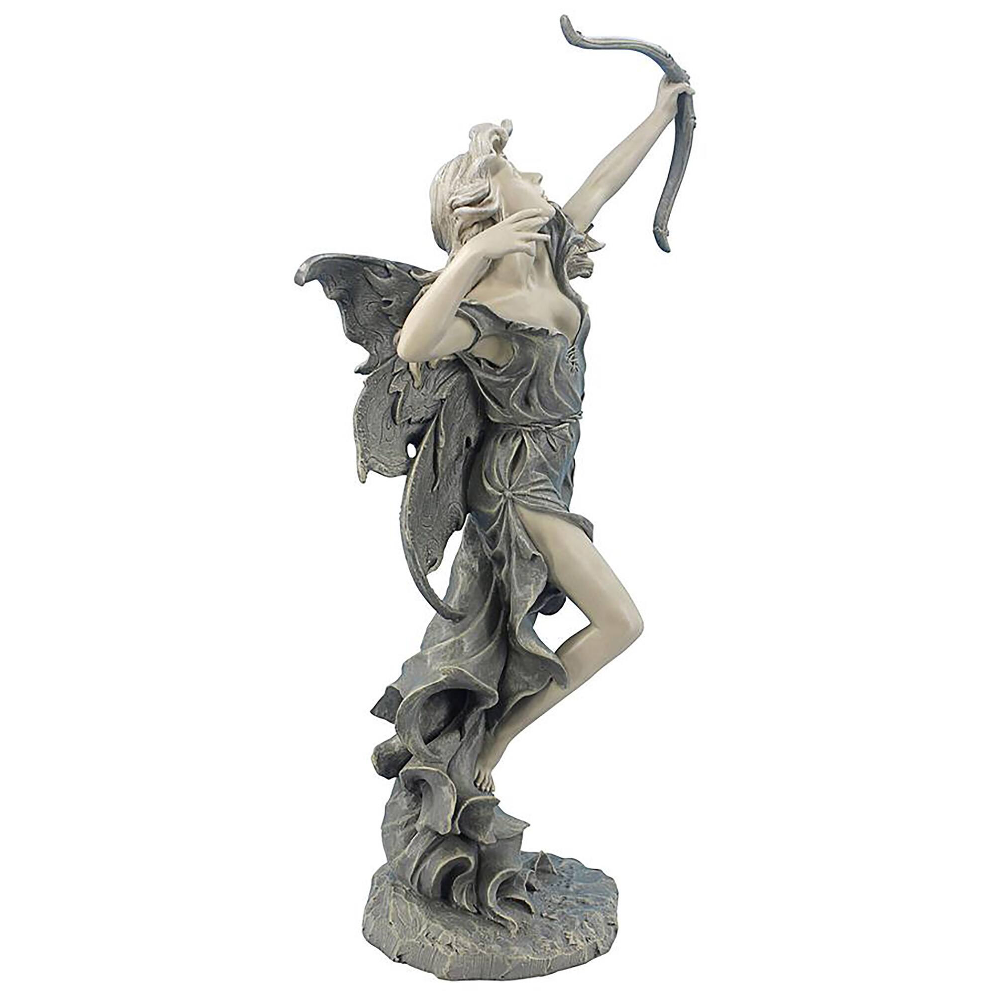 Design Toscano 22.5&#x22; Medium Rhiannon the Archer Garden Fairy Statue