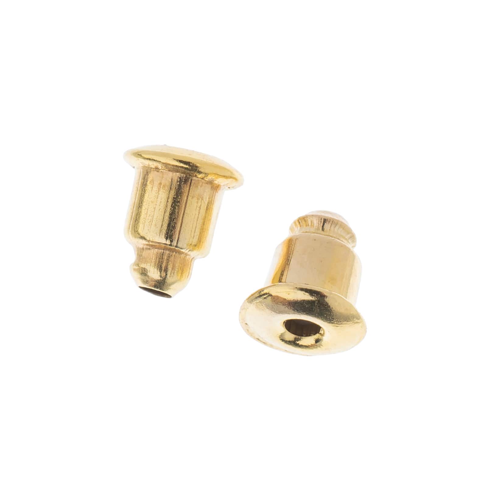 John Bead Must Have Findings 4.5mm x 5mm Earring Bullet Clutches, 10ct.