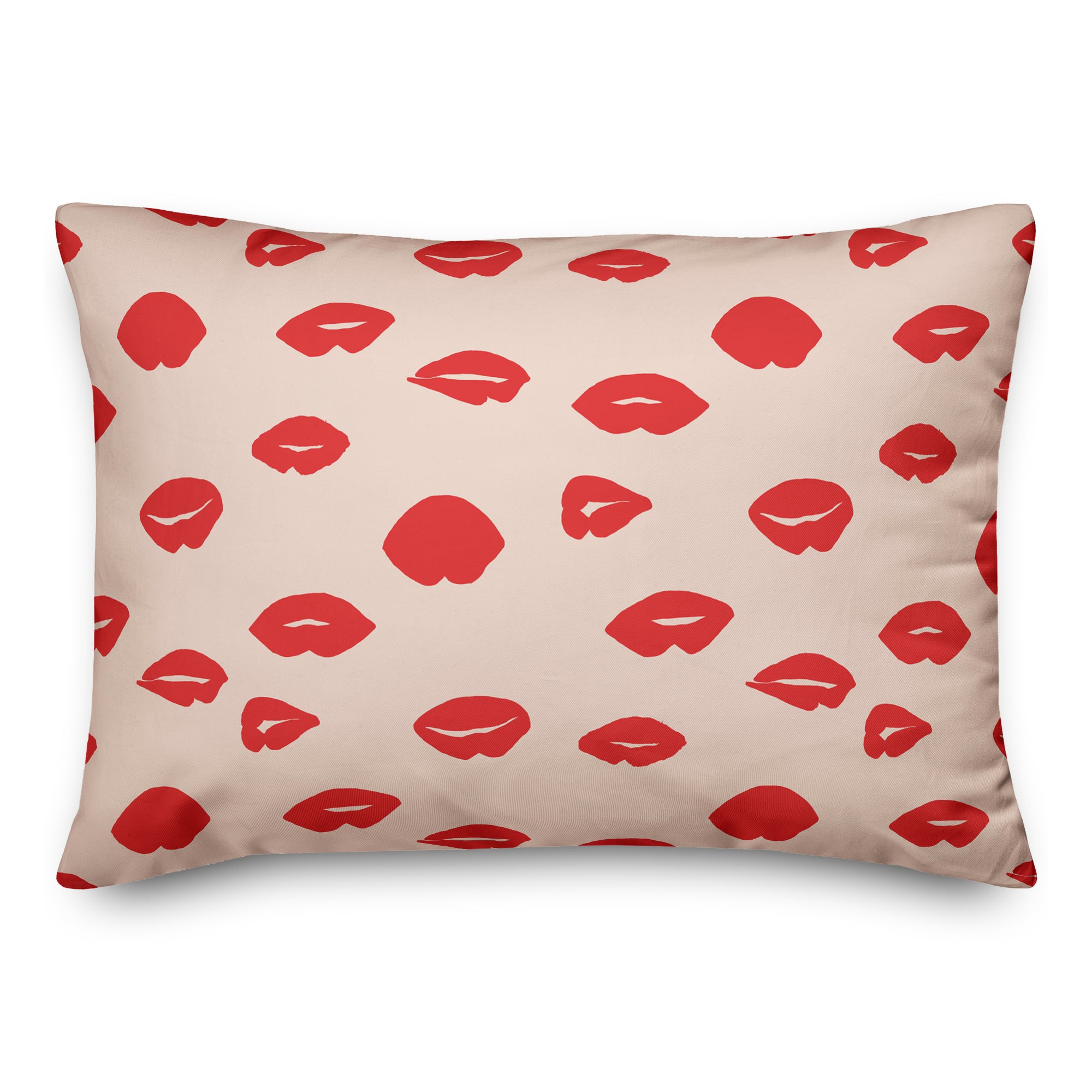 J&#x27;Adore Lips Rectangle Throw Pillow