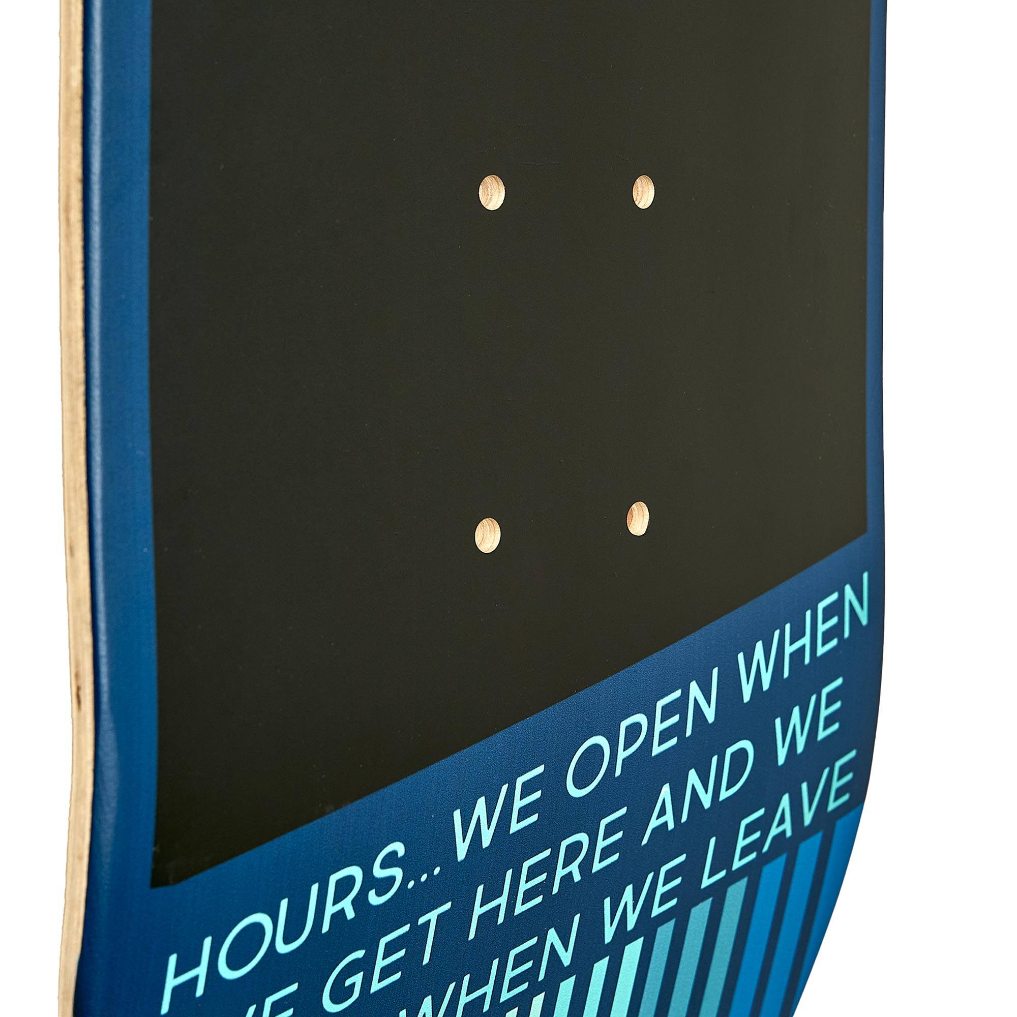 American Art Decor Wood Skate Chalkboard Menu, Blue, 8&#x22; x 31.5&#x22; Wall Decor