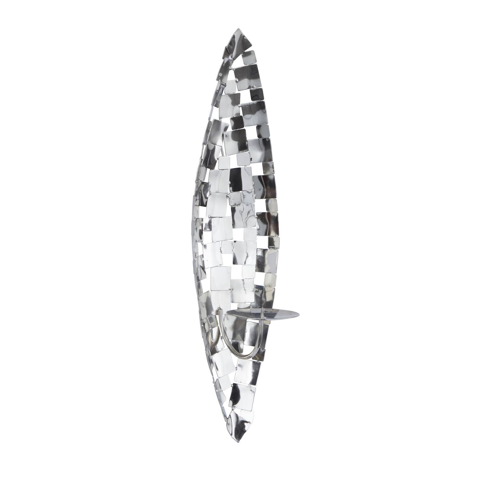 20&#x22; Silver Contemporary Wall Sconce
