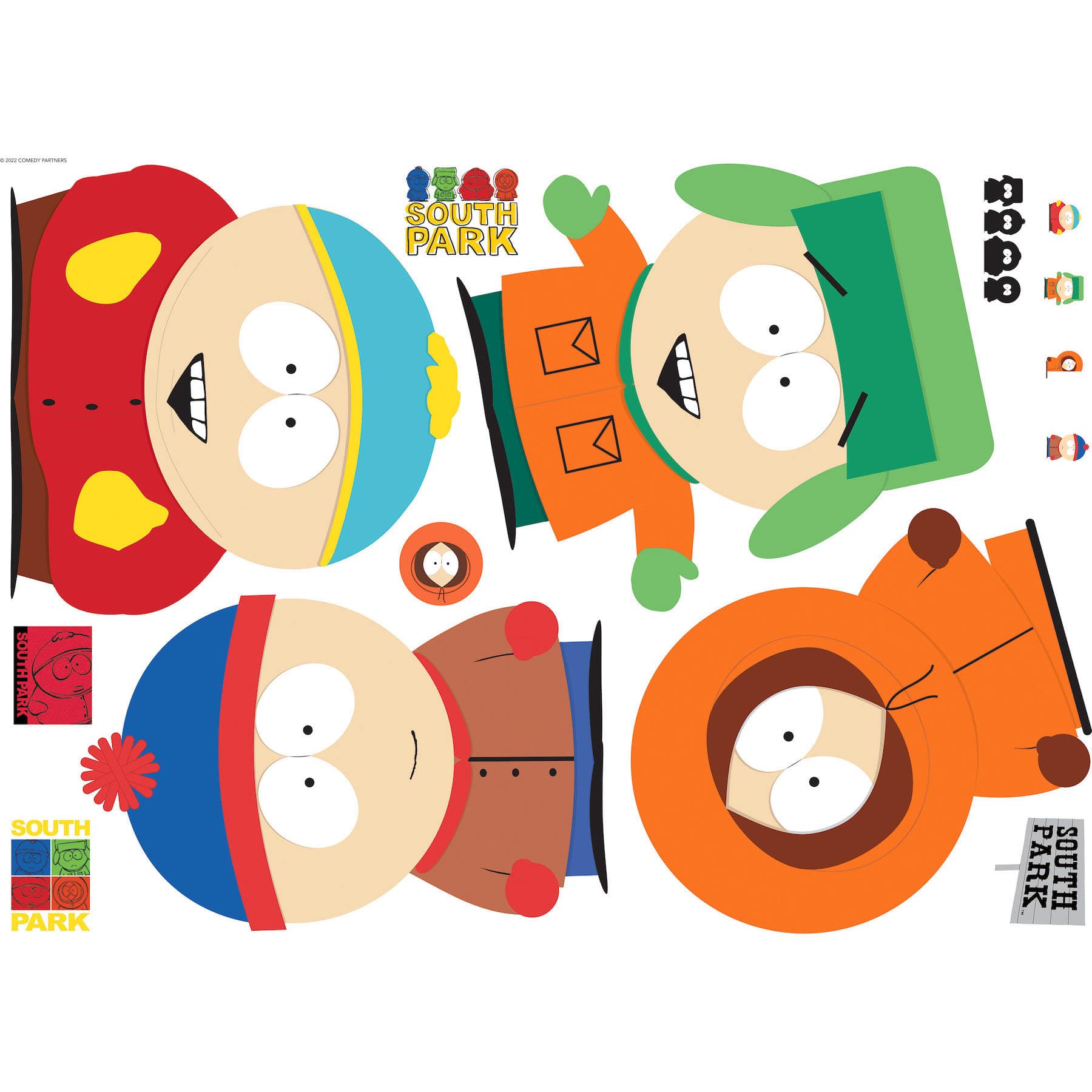 RoomMates South Park XL Giant Peel &#x26; Stick Wall Decals