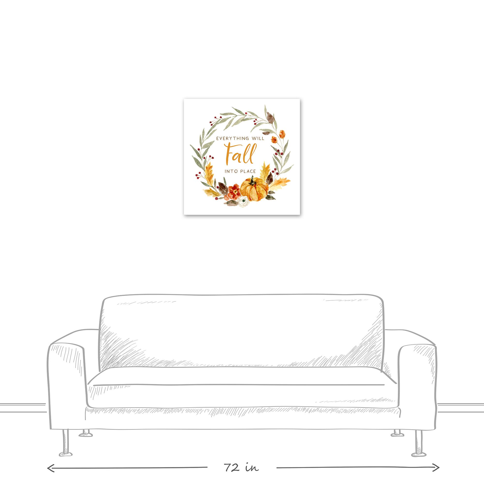 Fall Into Place Canvas Wall Art