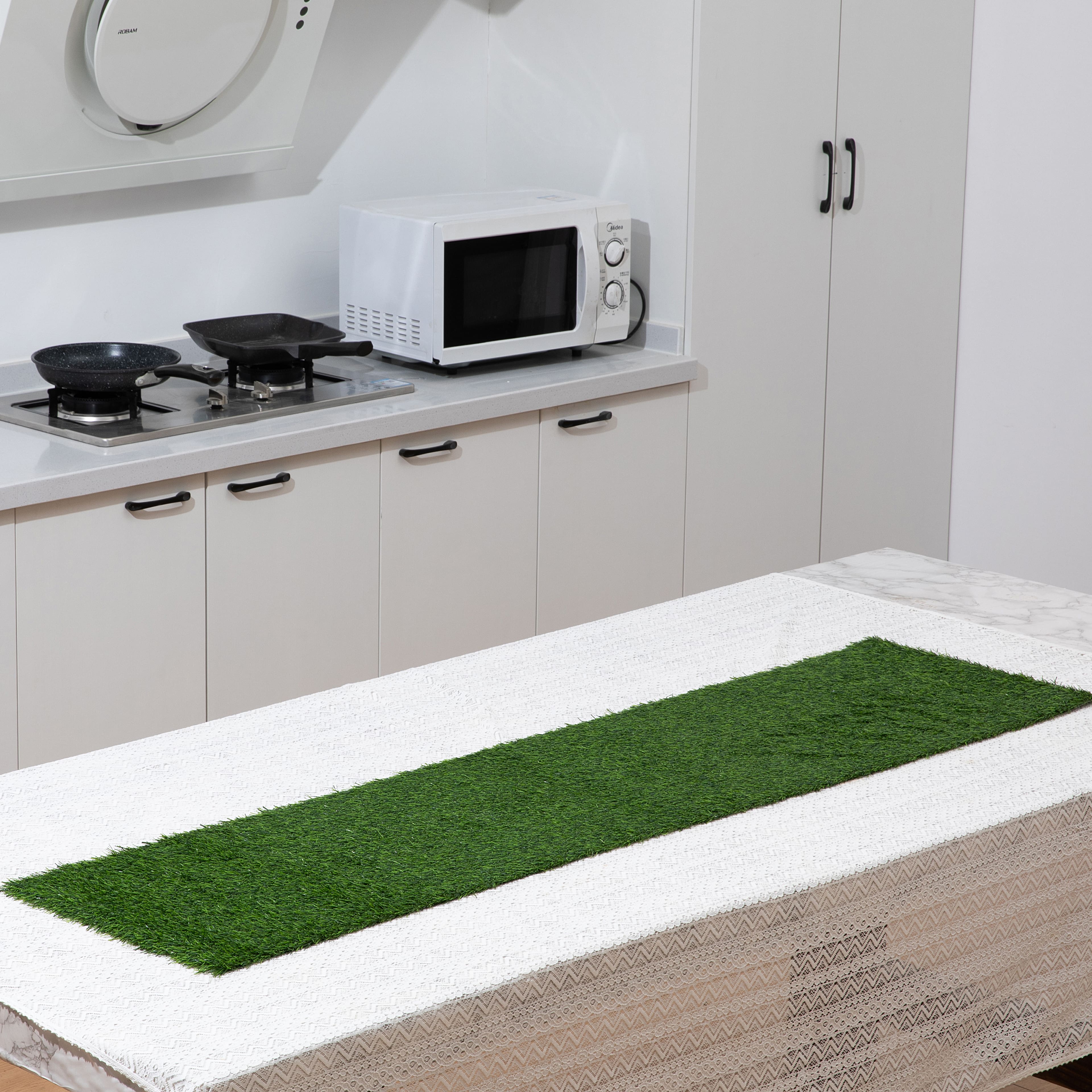 6 Pack: 60&#x22; Green Grass Table Runner by Celebrate It&#x2122;
