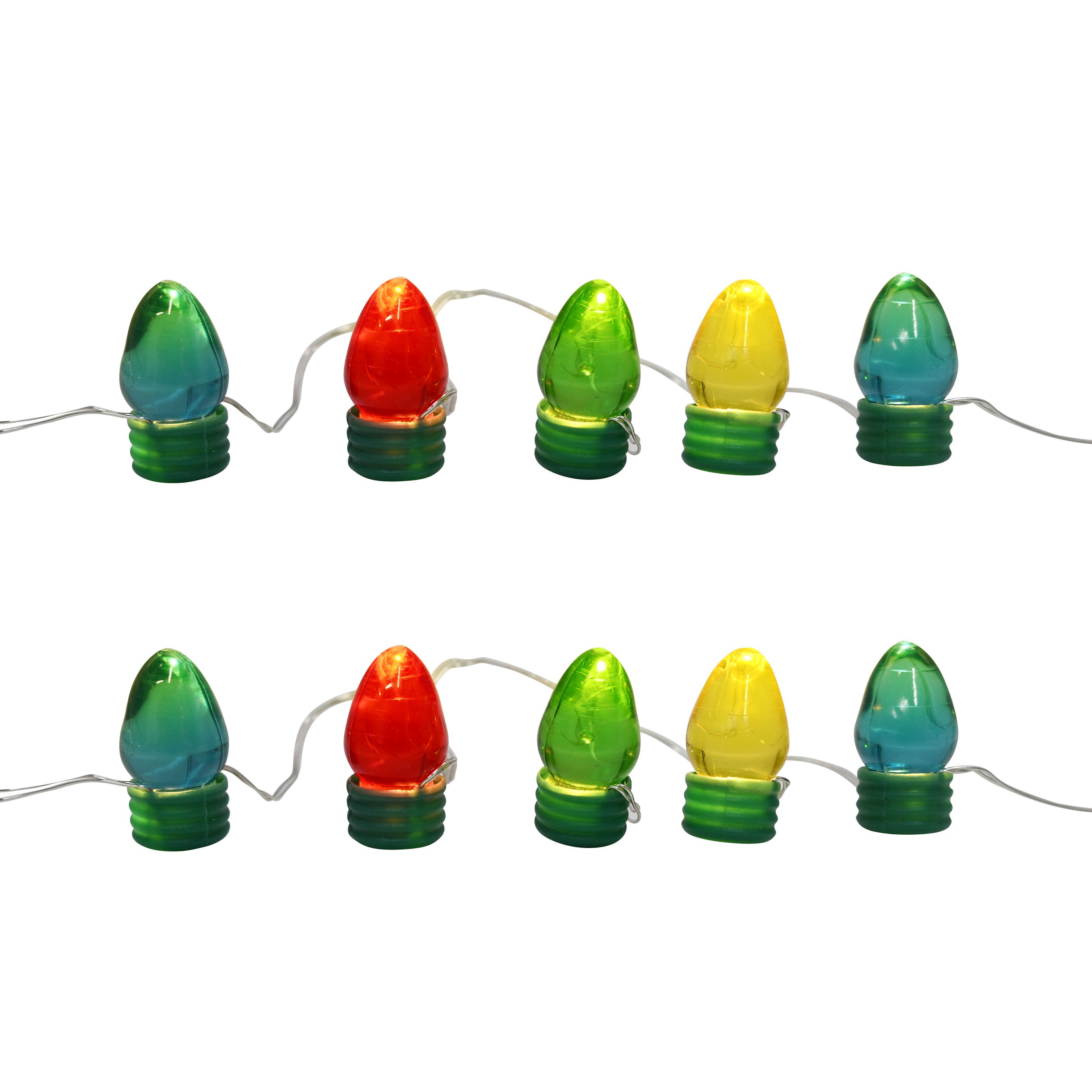 20ct. Multicolor LED Vintage Bulb String Lights on Silver Wire by Ashland®