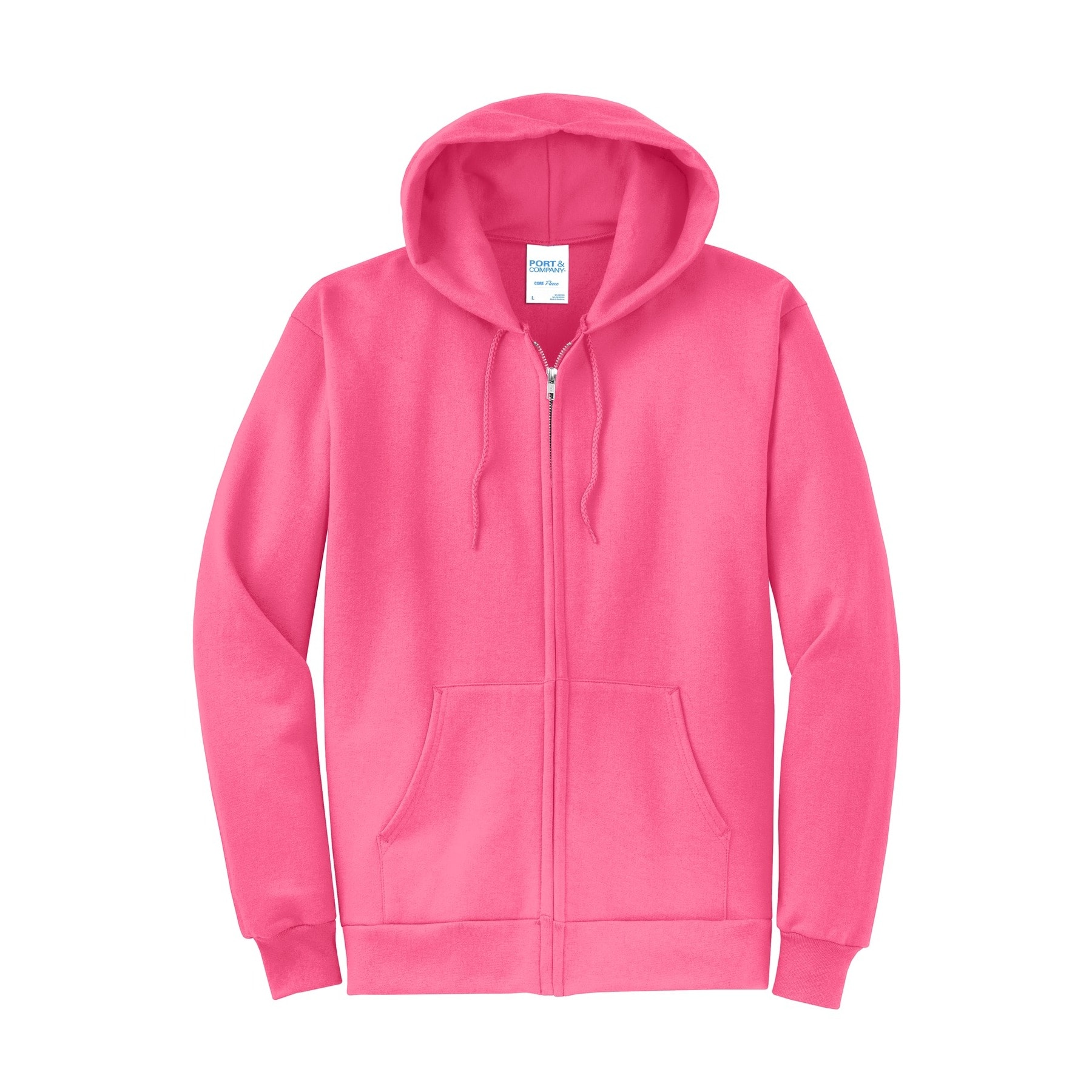 Port & Company® Core Fleece Full-Zip Hooded Sweatshirt
