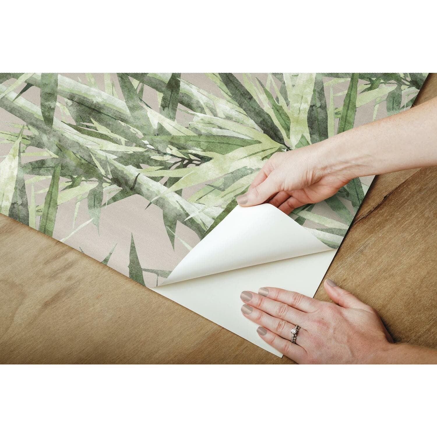 RoomMates Lucky Bamboo Peel & Stick Wallpaper