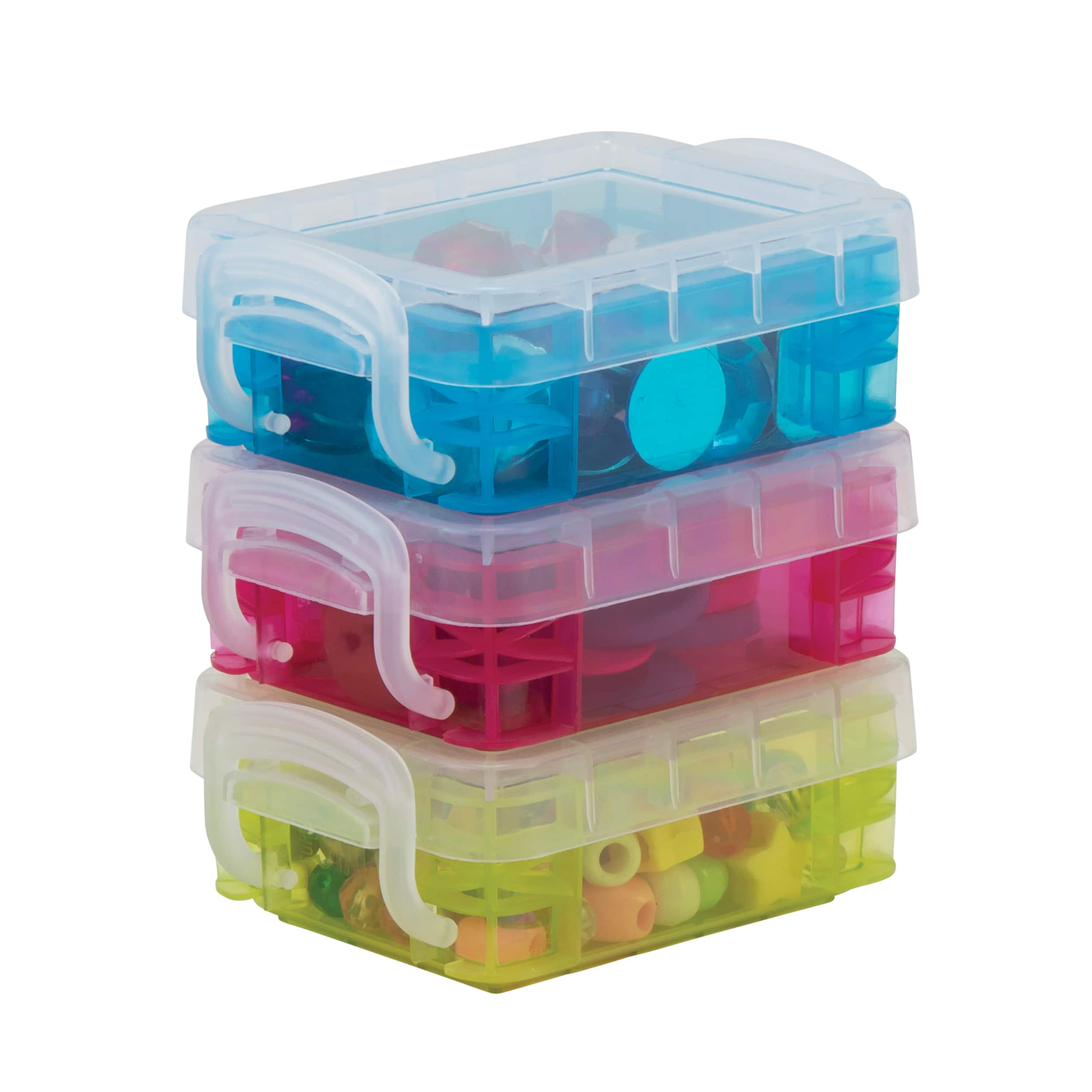 12 Packs: 3 ct. (36 total) Super Stacker&#xAE; Assorted Color Bitty Boxes