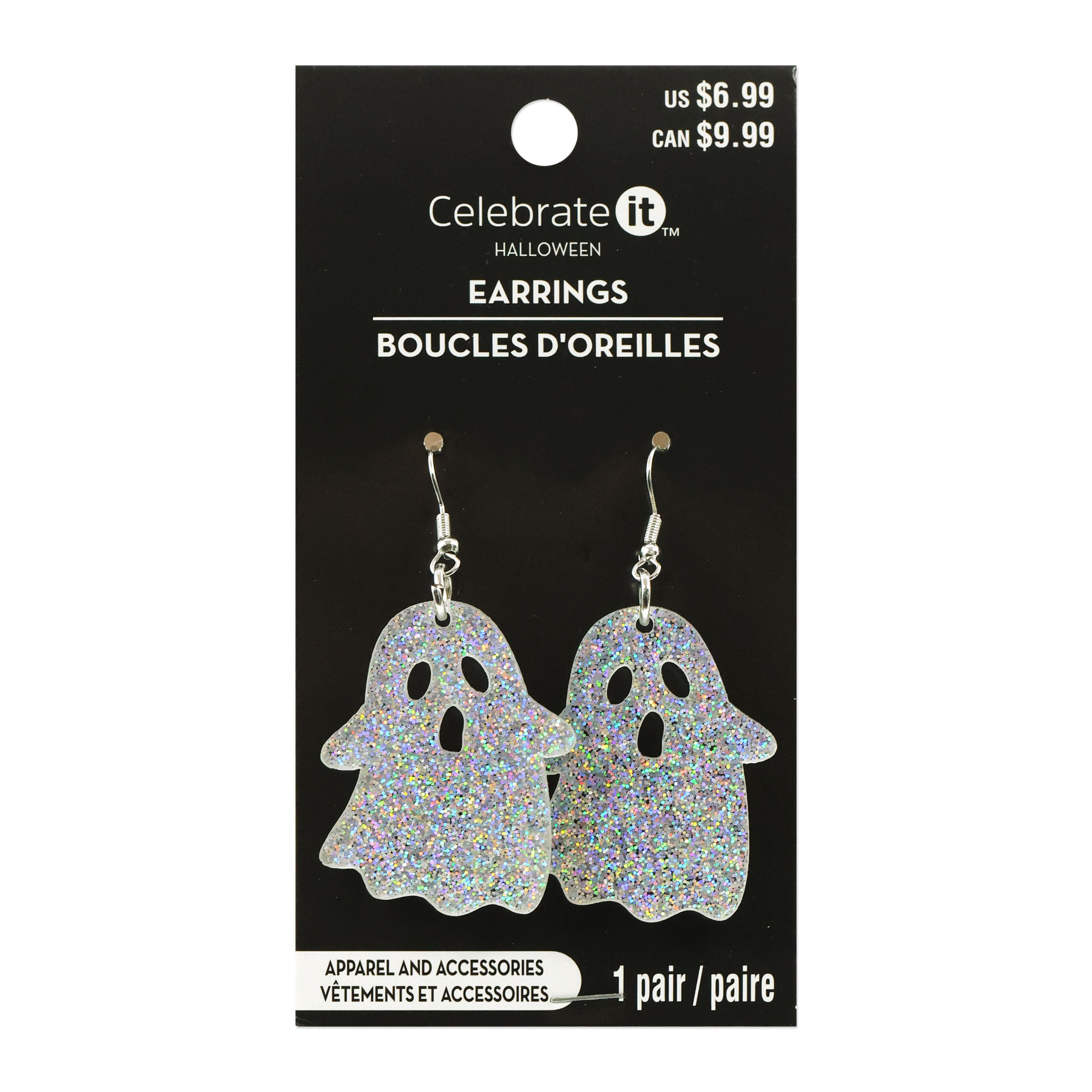 Glitter Ghost Earrings by Celebrate It&#x2122;