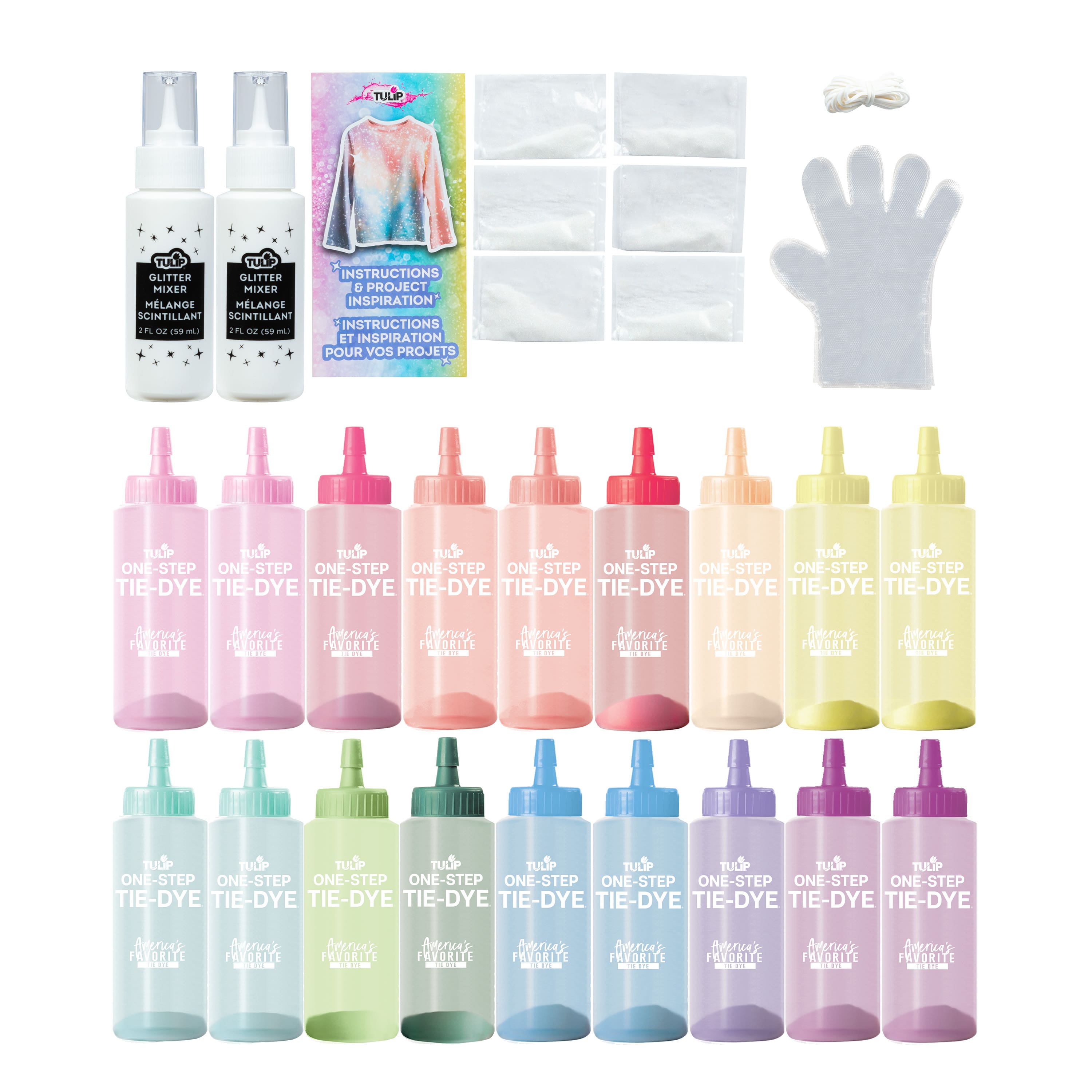 Tulip® 18 Colour Glitter Tie Dye Kit