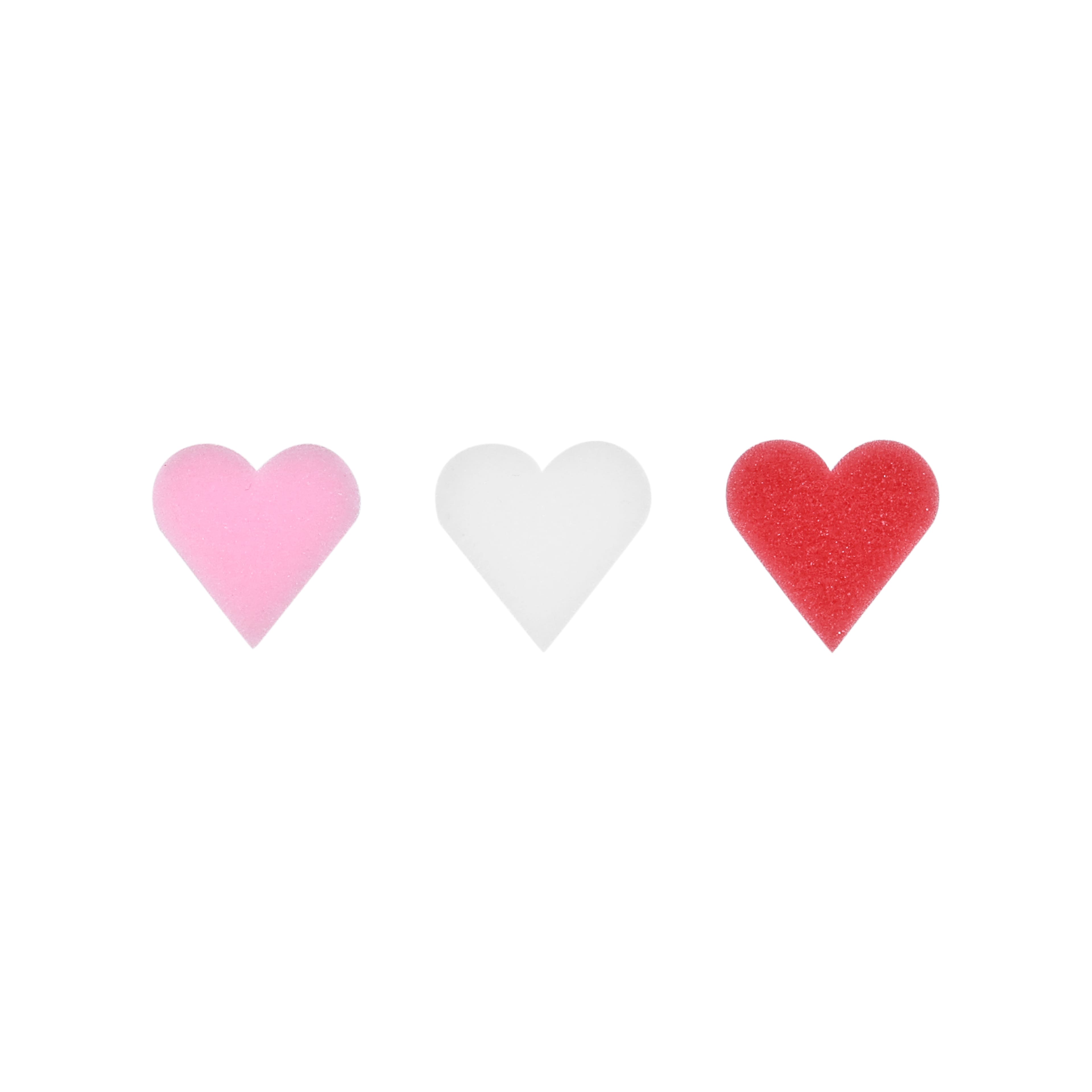 6 in. Valentine's Day Foam Large Craft Hearts (20-Count, 5-Pack)