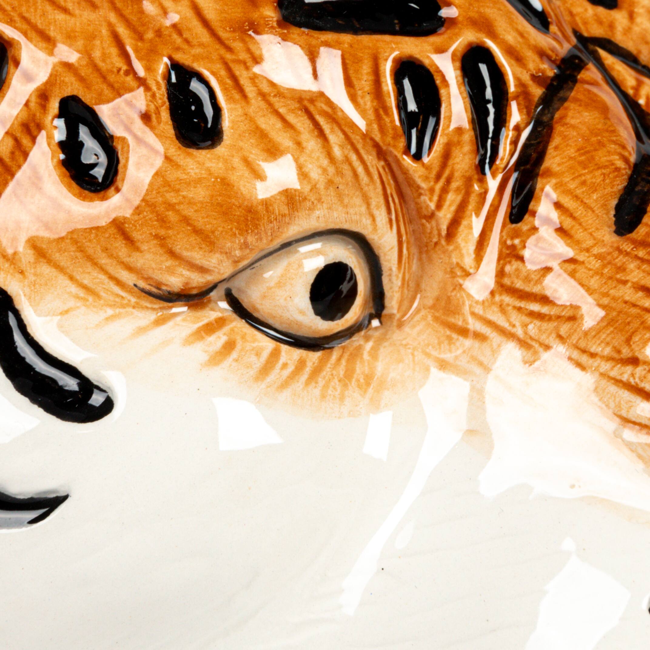 Hello Honey&#xAE; 6&#x22; Round Ceramic Tiger Head Planter