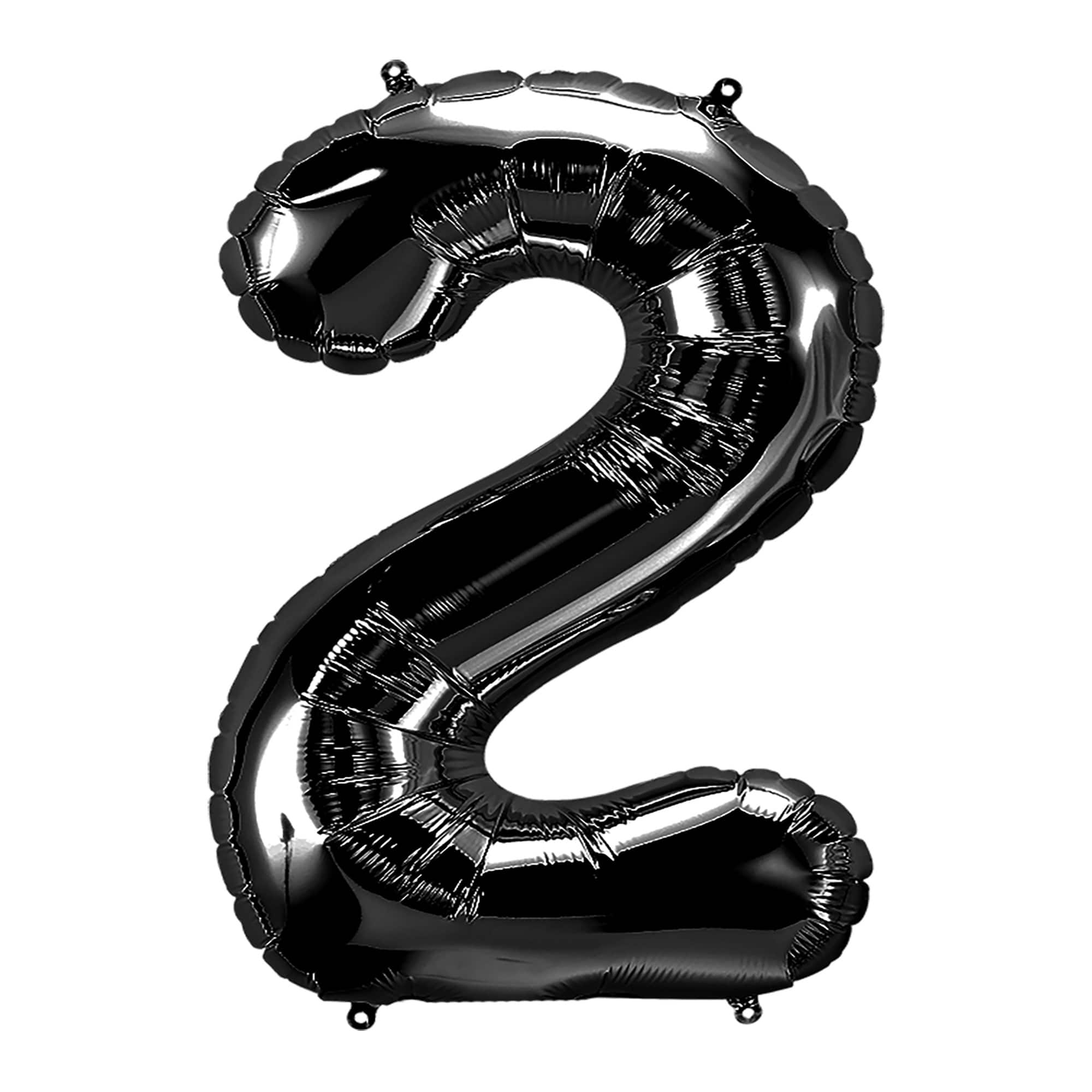 34&#x22; Black Number Foil Balloon