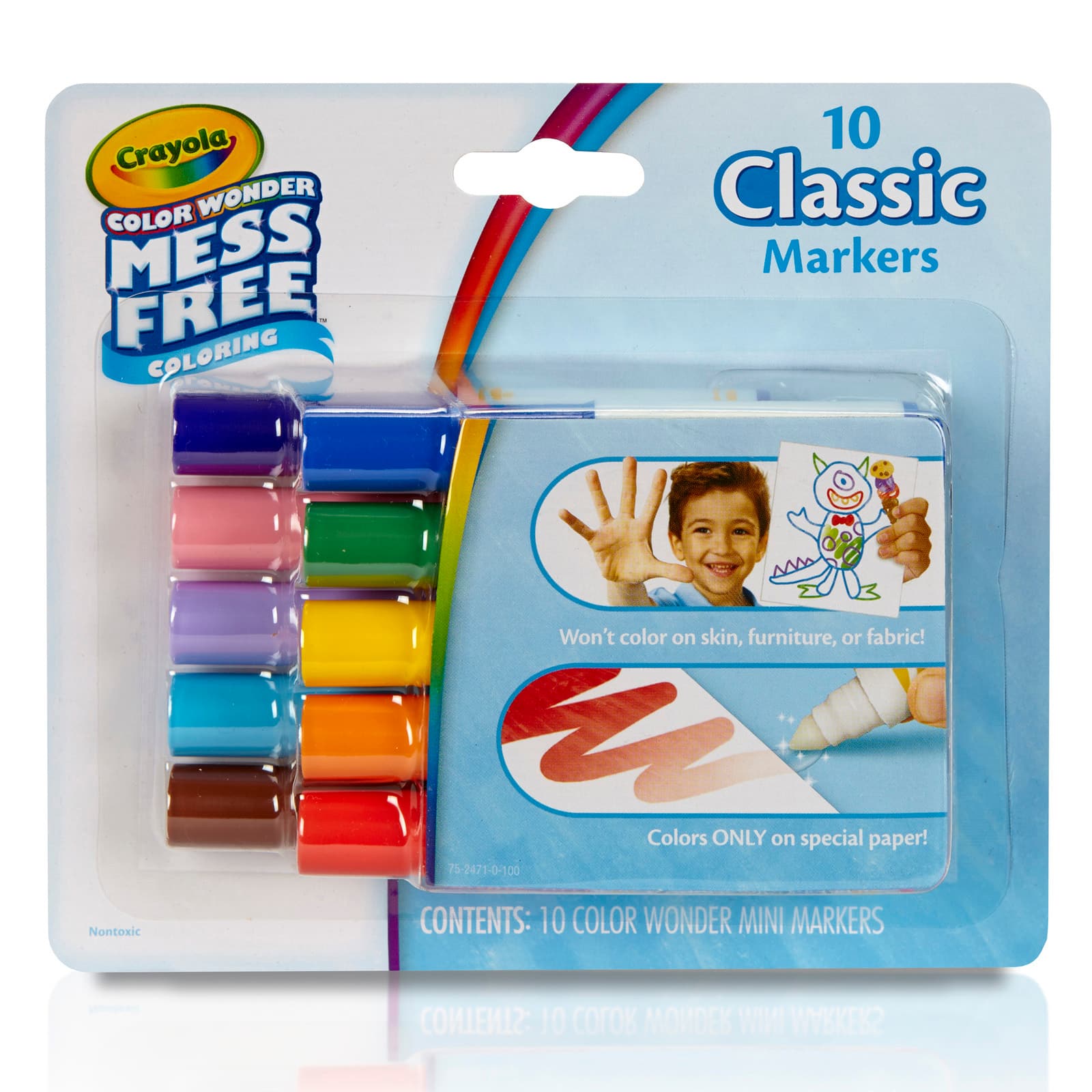 Crayola&#xAE; Color Wonder Mess Free Classic Mini Markers, 3 Packs of 10