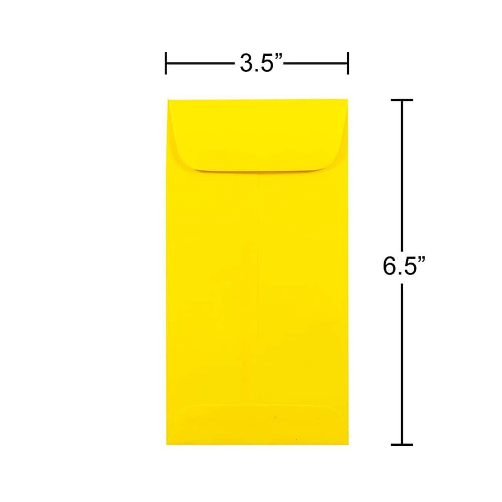JAM Paper 3.5&#x22; x 6.5&#x22; Coin Business Envelopes, 50ct.