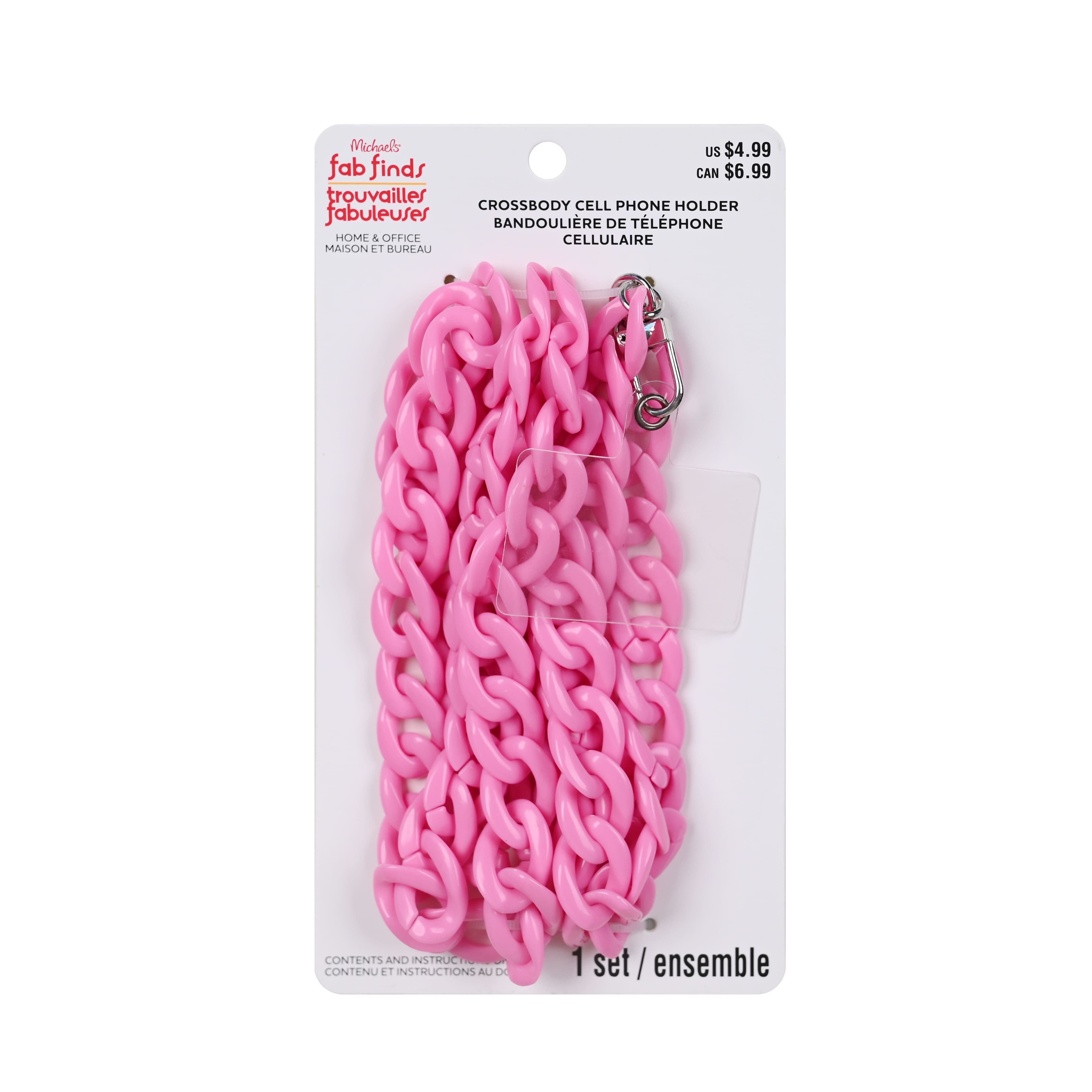 Assorted 23.5&#x22; Crossbody Cell Phone Holder, 1pc. by Fab Finds