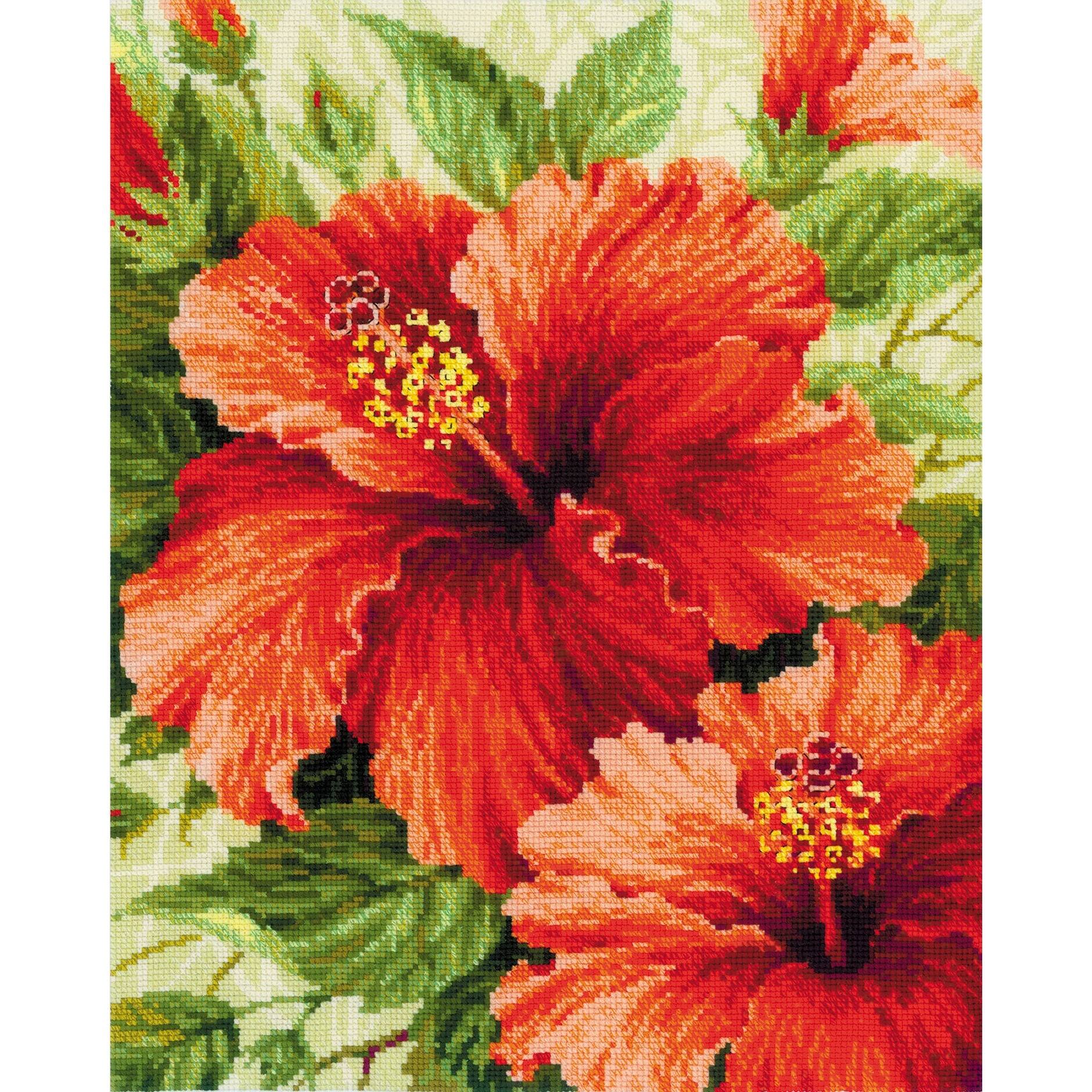 RIOLIS Hibiscus Counted Cross Stitch Kit Michaels