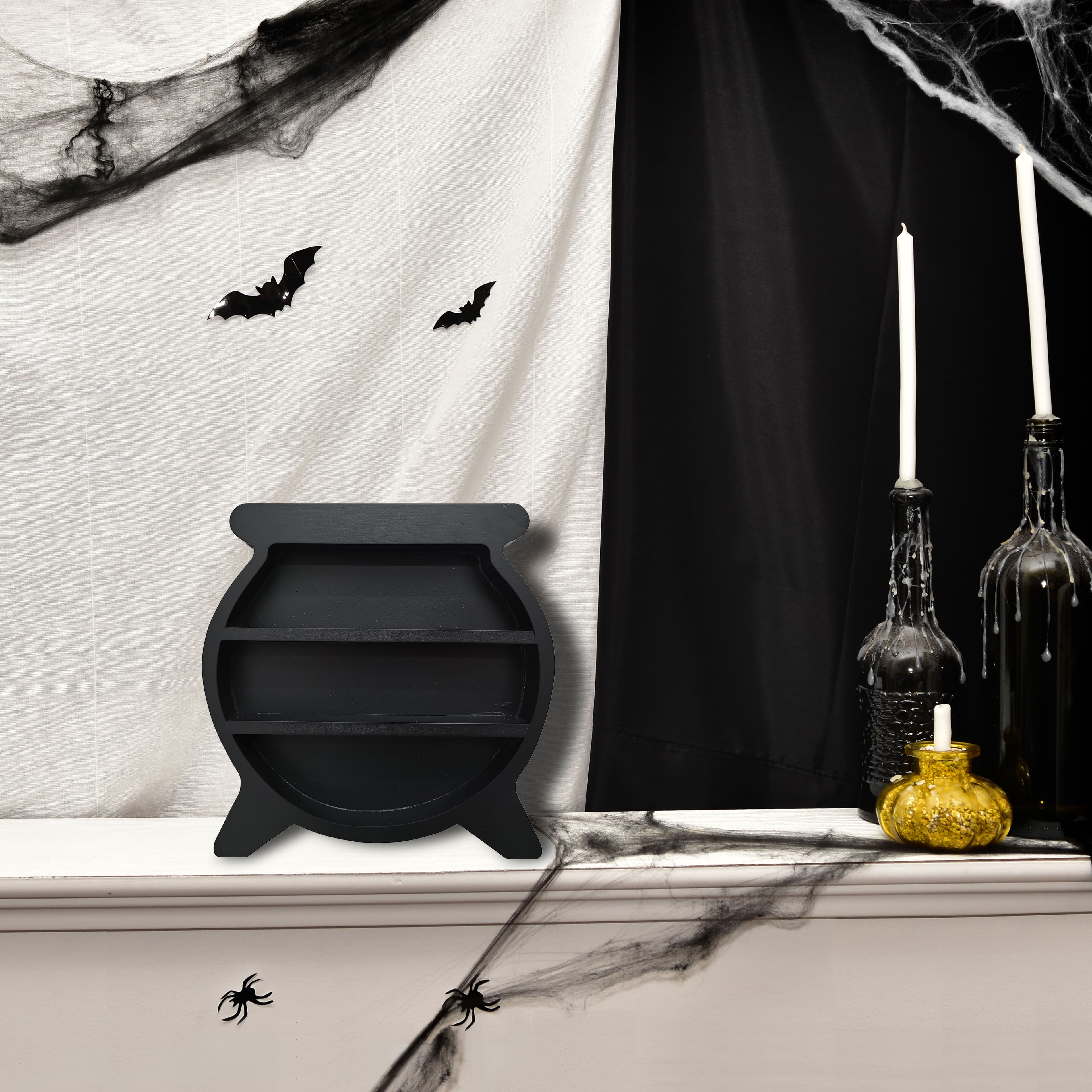 9&#x22; Black Cauldron Wall Shelf by Ashland&#xAE;