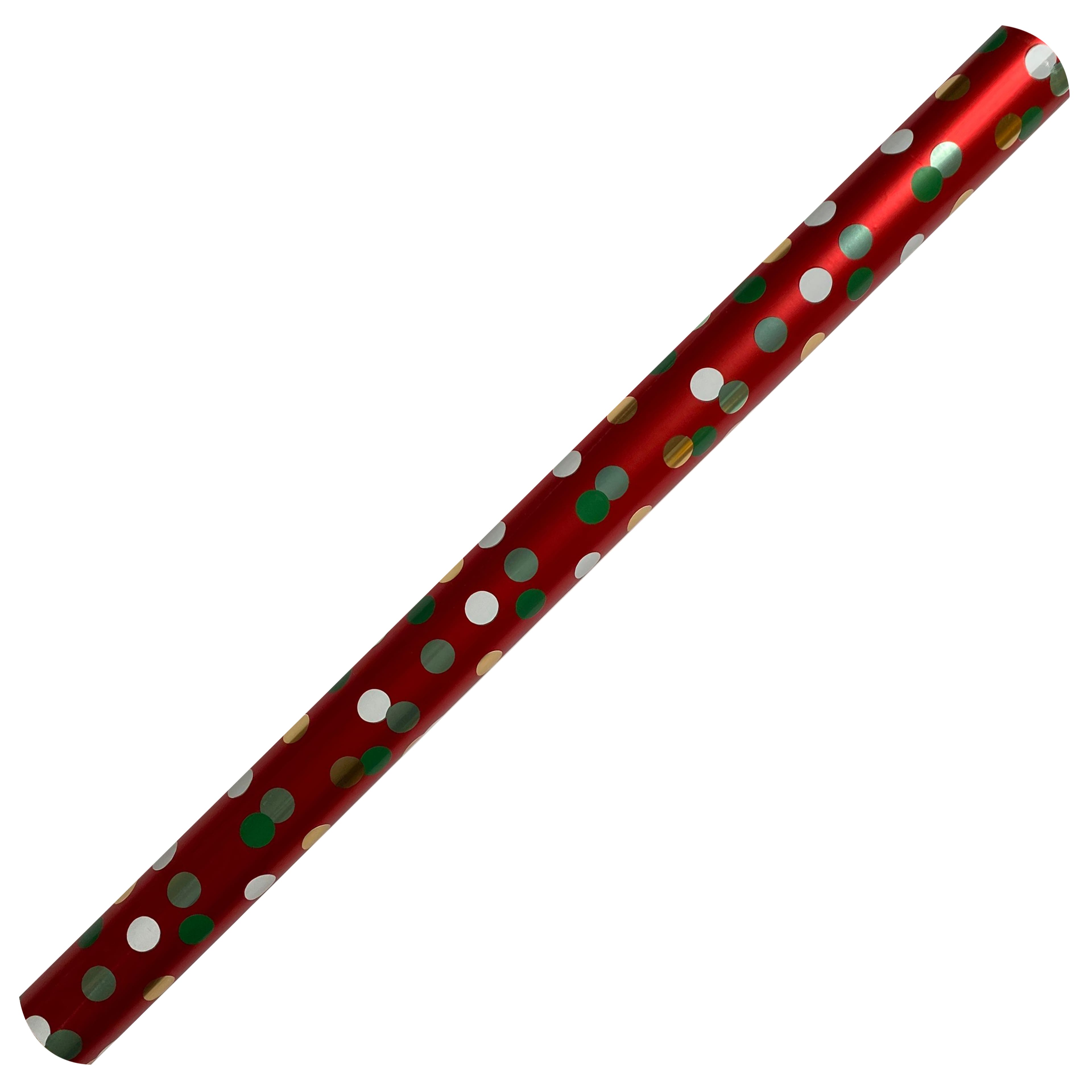 Red &#x26; Multicolor Foil Dot Gift Wrap by Celebrate It&#x2122;