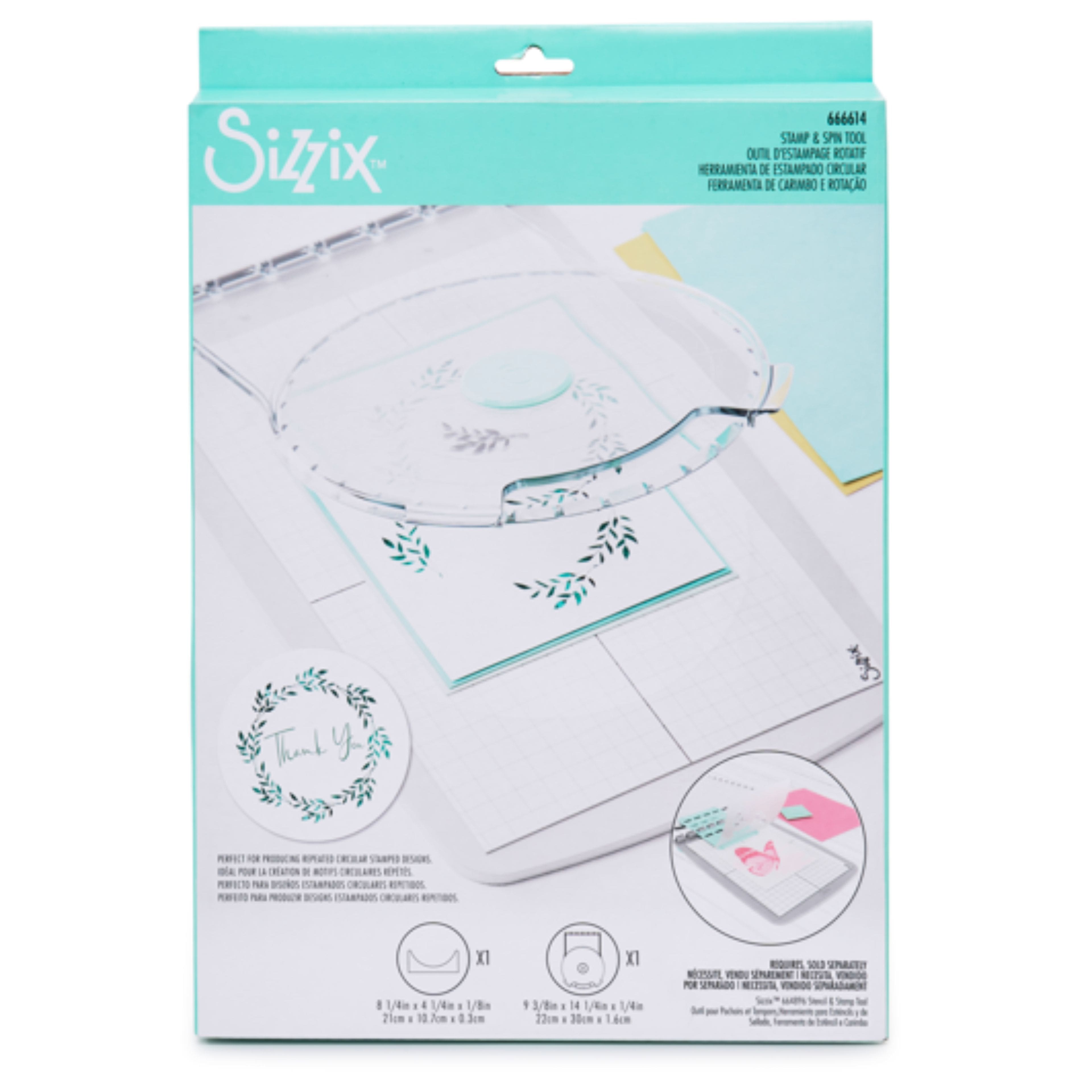 Sizzix&#xAE; Stamp &#x26; Spin Tool Stencil Accessory