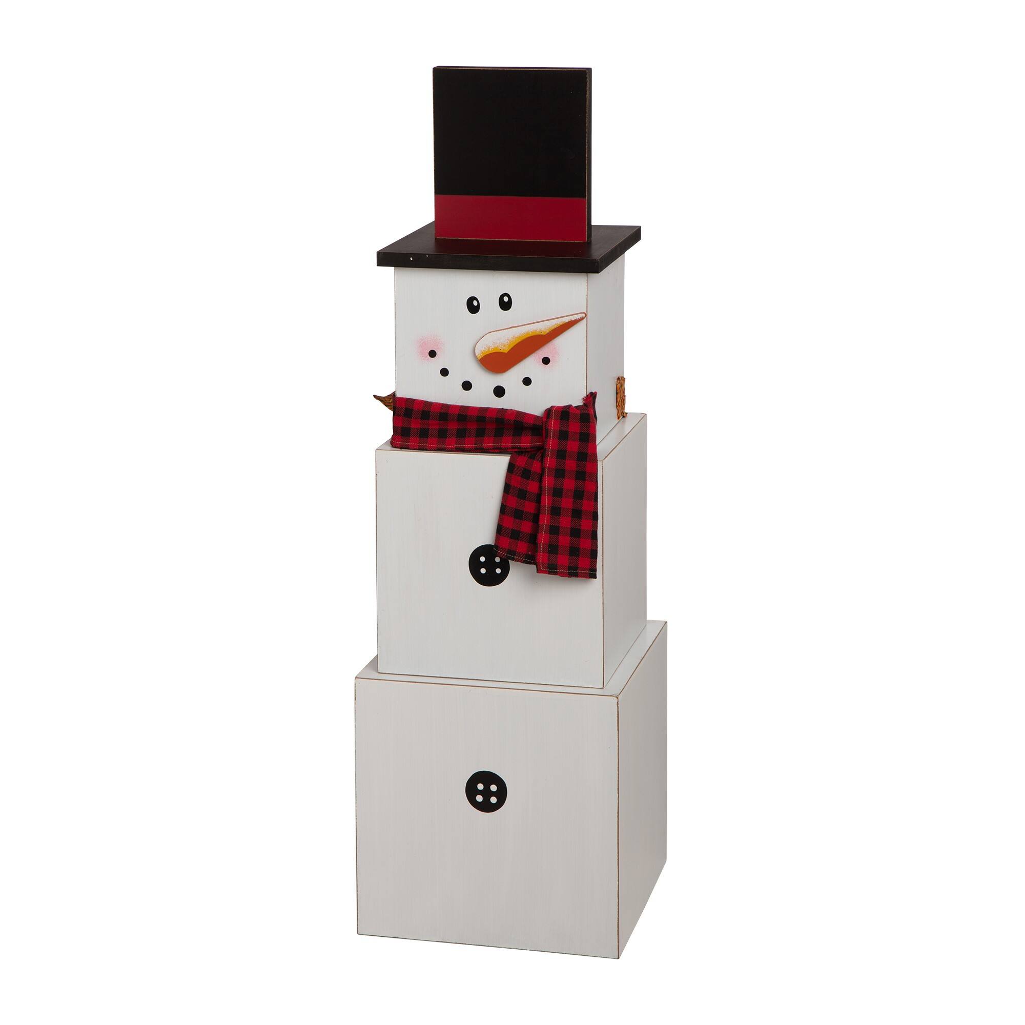 Glitzhome&#xAE; 36&#x22; Double-Sided Snowman &#x26; Scarecrow Porch D&#xE9;cor