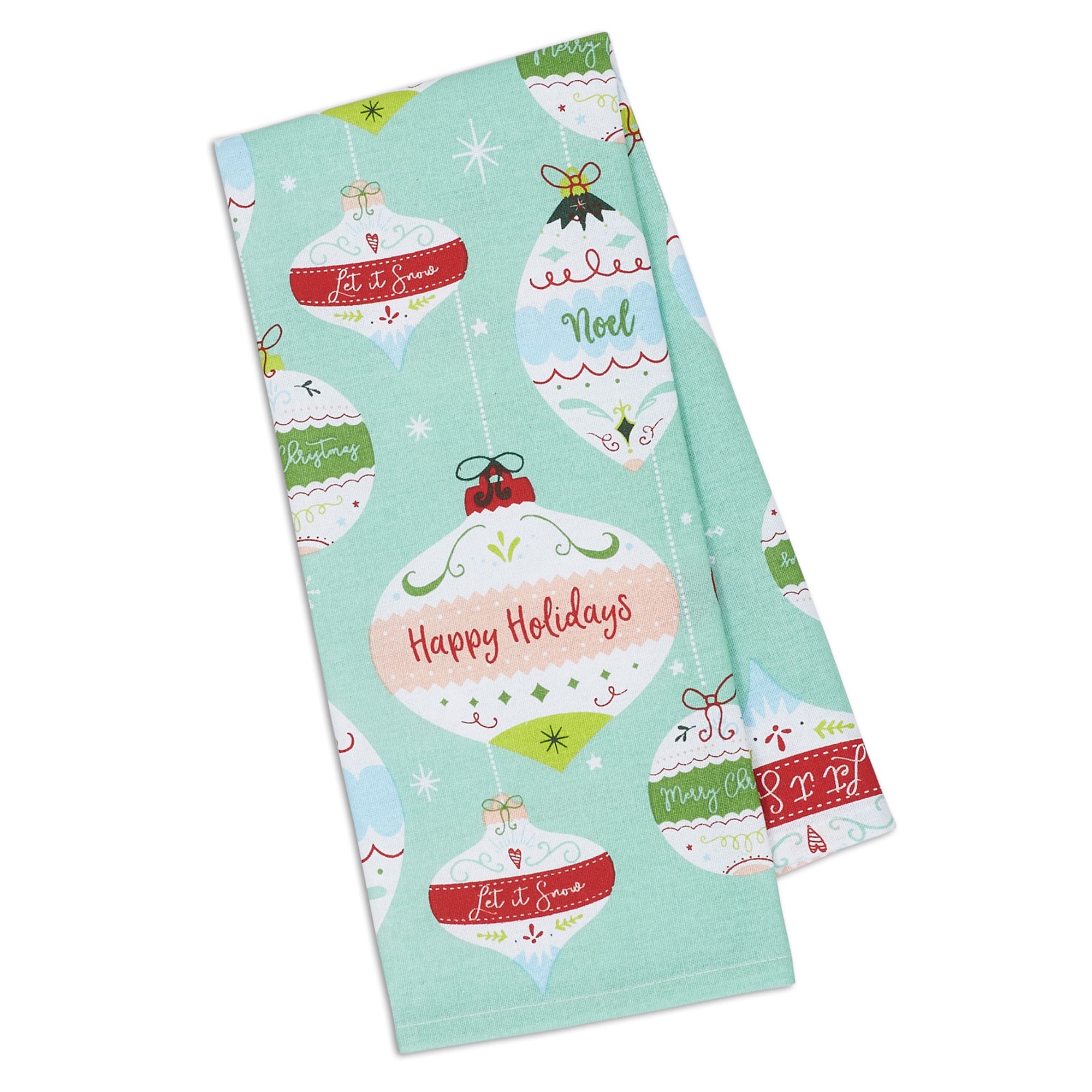 DII® Holiday Ornaments Dishtowel Set