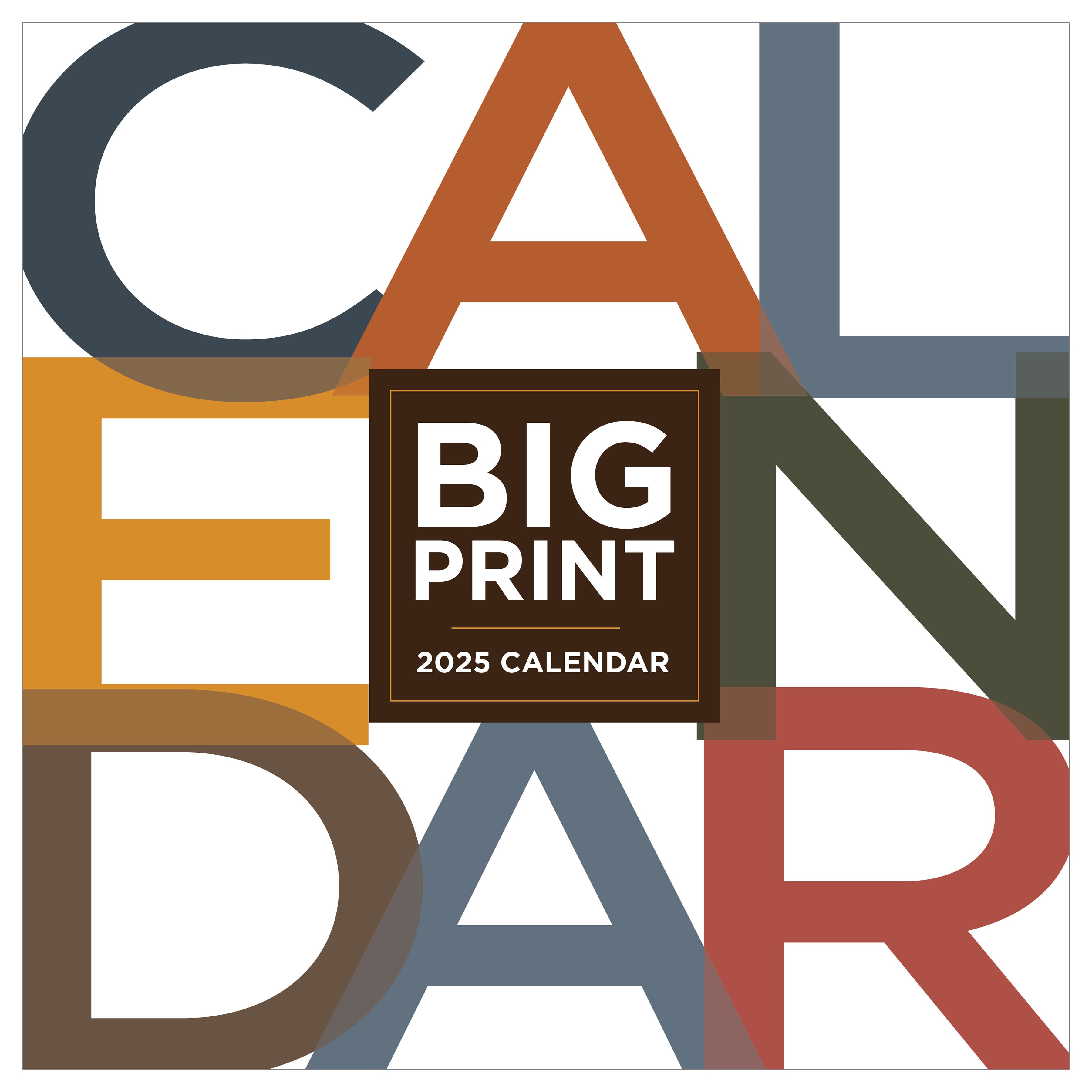 TF Publishing 2025 Big Print Wall Calendar