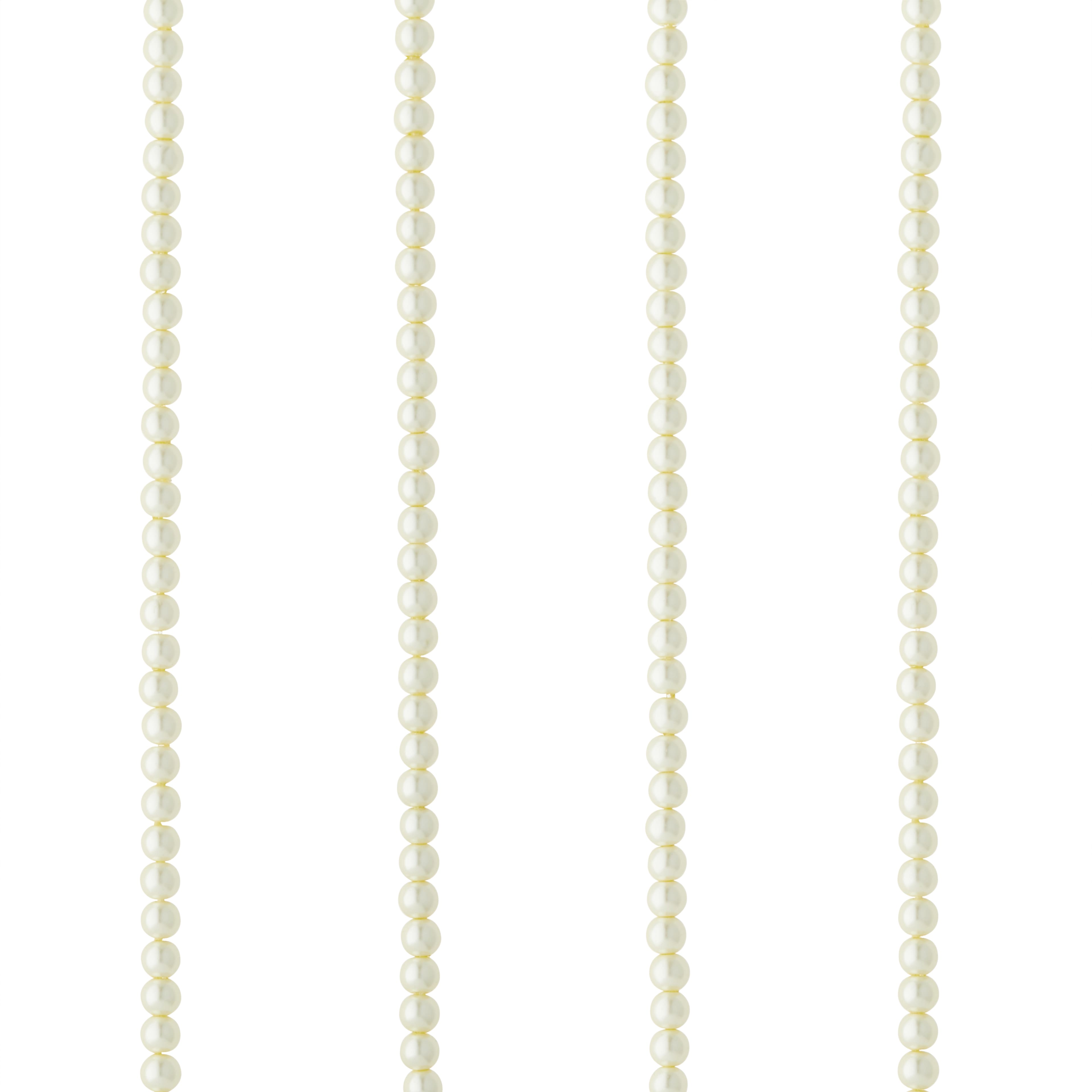 Ivory Pearl Glass Round Beads, 4mm by Bead Landing&#x2122;