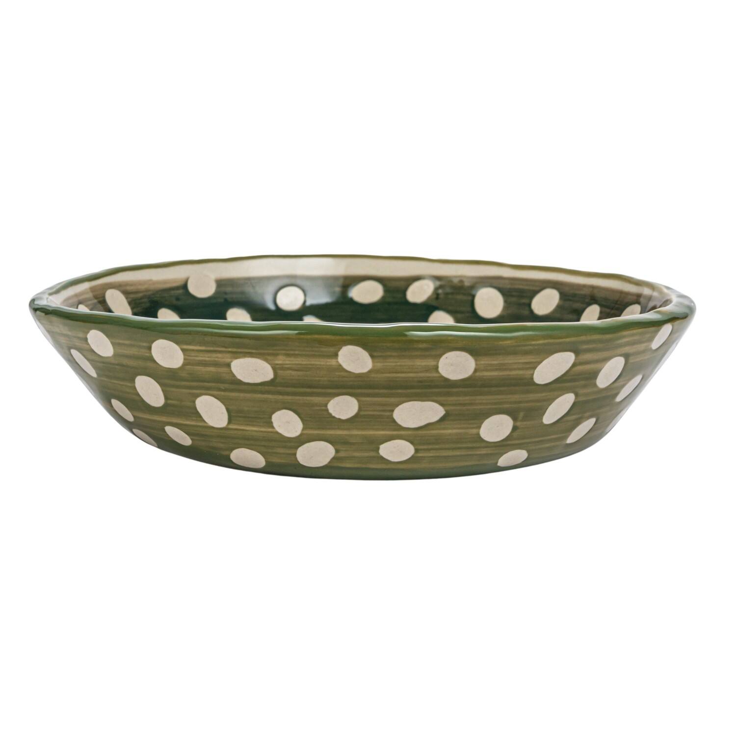 Hello Honey® 7" Polka Dot & Swirl Stoneware Bowl, 12ct.